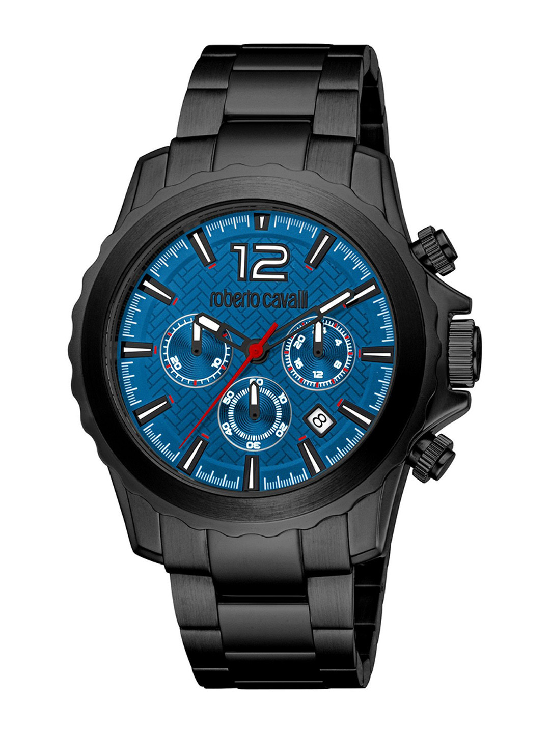 Roberto Cavalli Potenza Men Dial & Stainless Steel Straps Analogue Watch RC5G130M0085