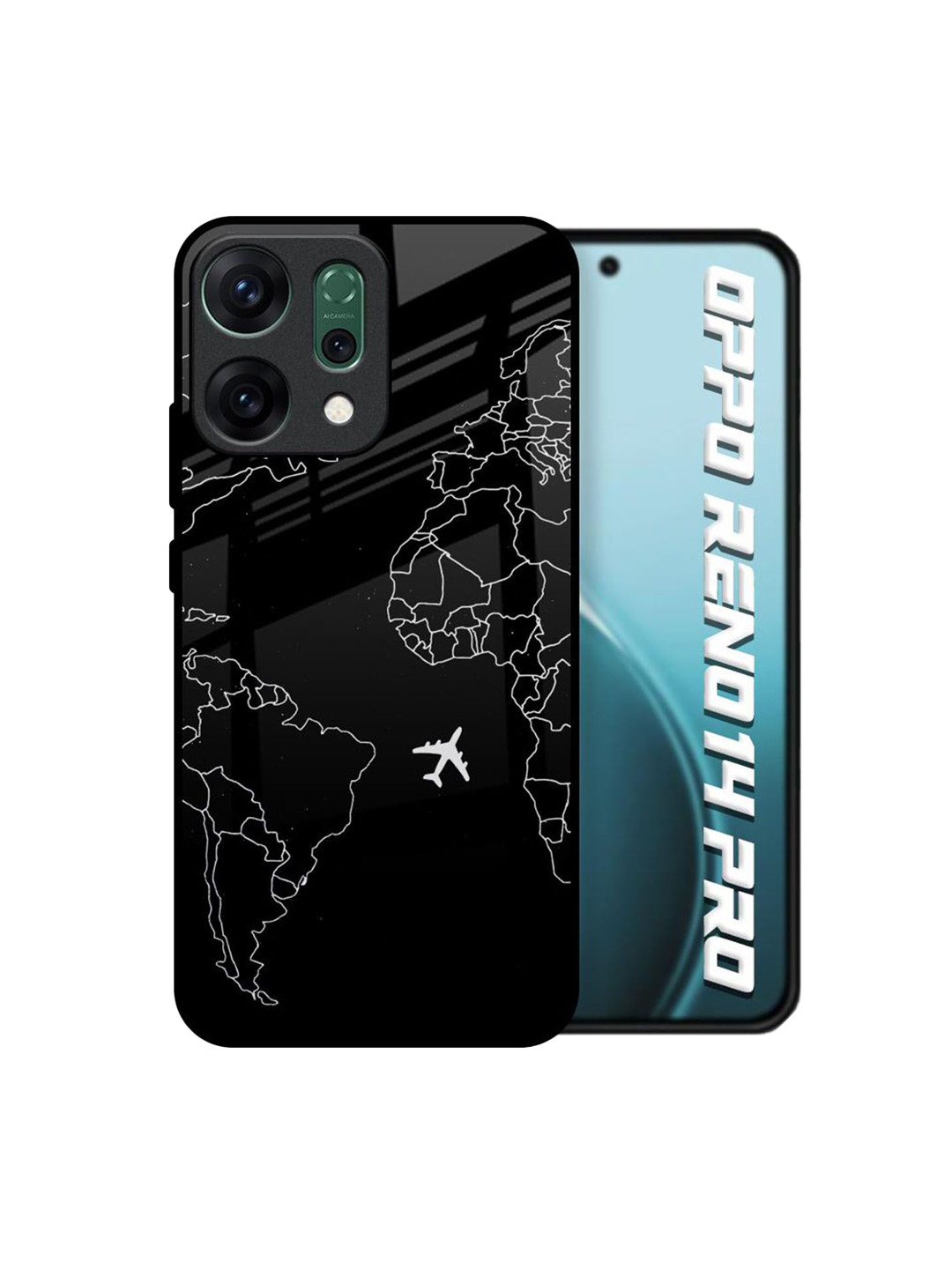 QRIOH Dark Fly Printed Oppo Reno14 Pro 5G Back Case Mobile Accessories