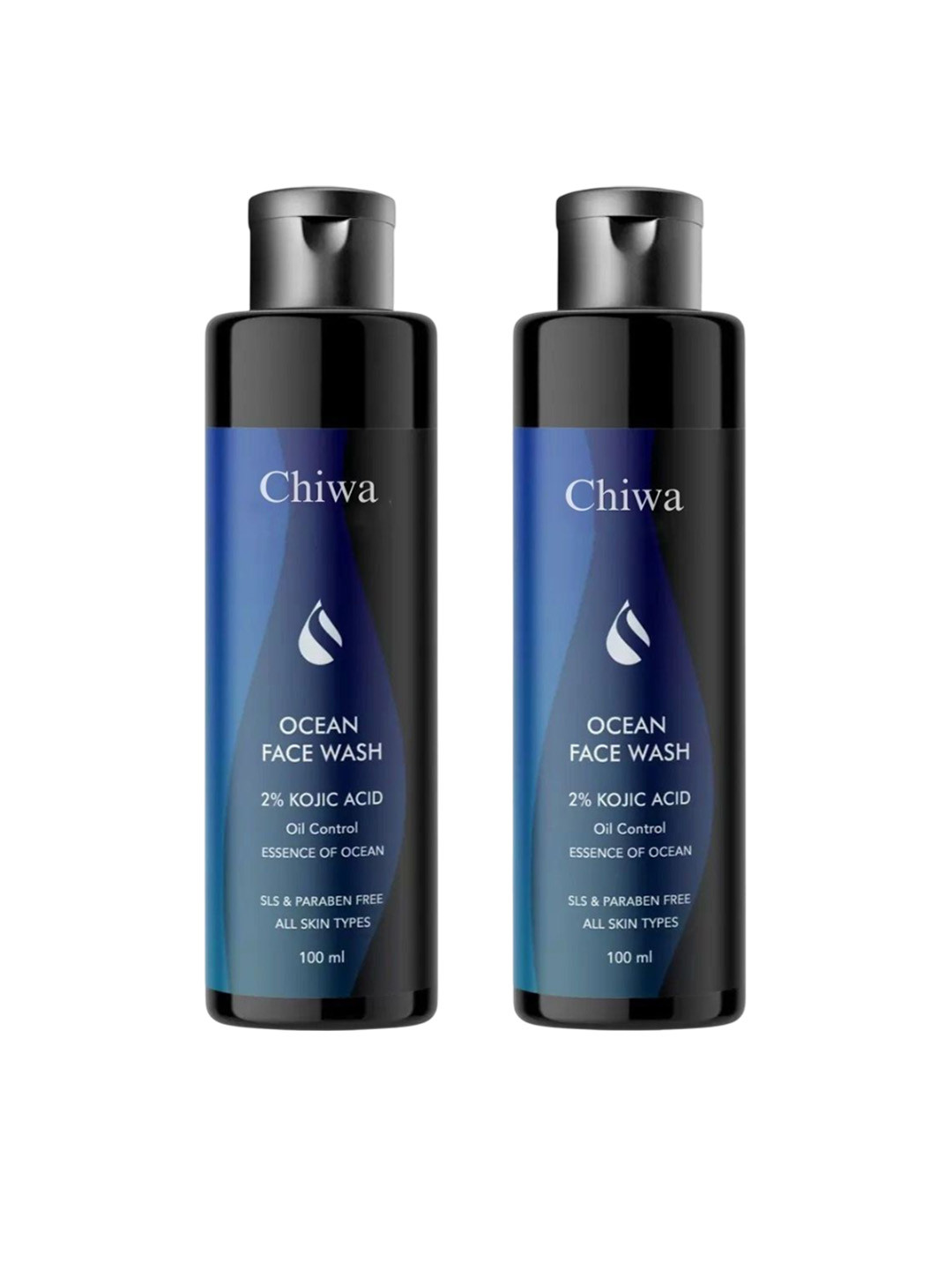 CHIWA Set Of 2 2% Kojic Acid Oil Control Ocean Face Wash - 100 ml Each
