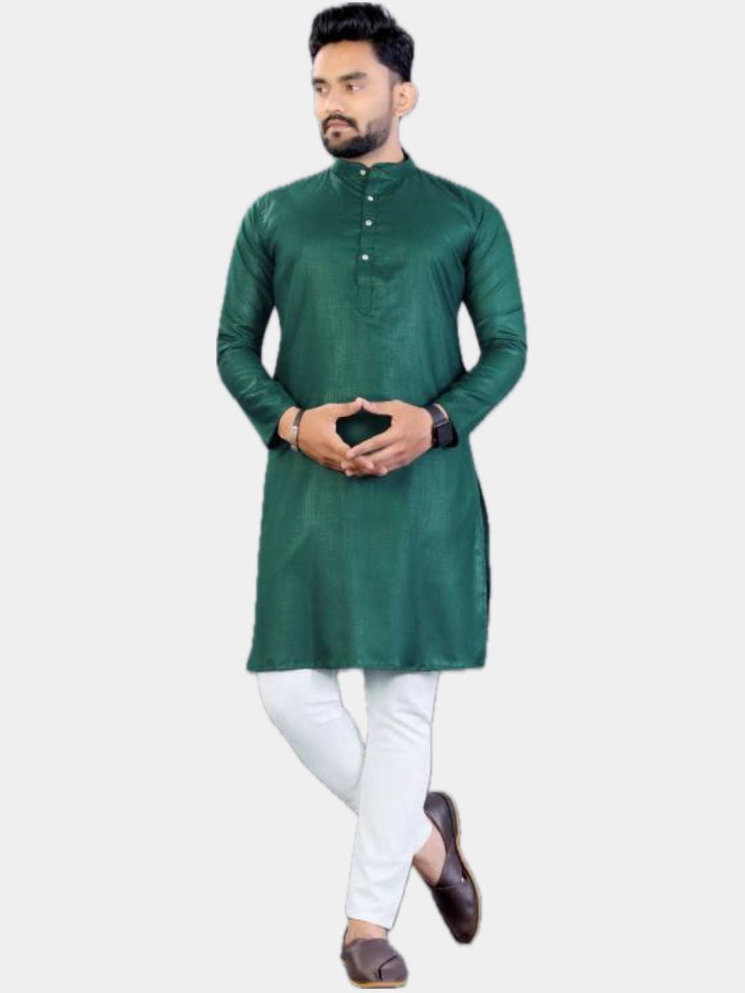 ANUJ FASHION Men Blended A-Line Kurtas