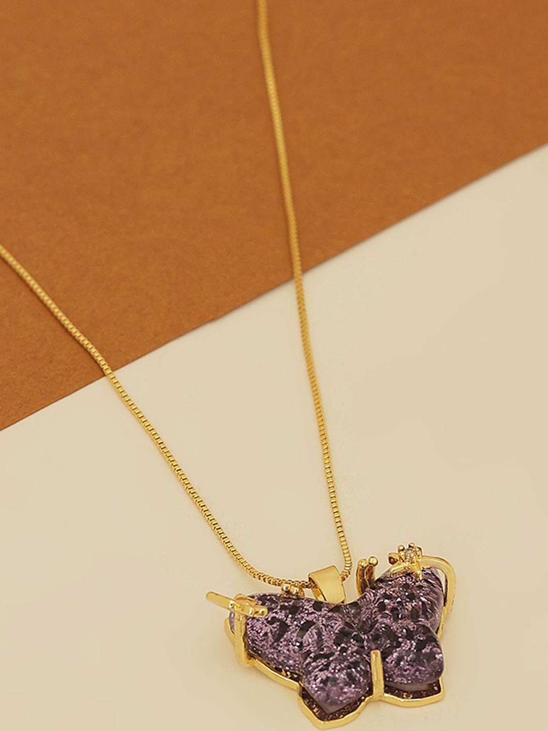 Beenth & Doneth Gold-Plated Butterfly Chain
