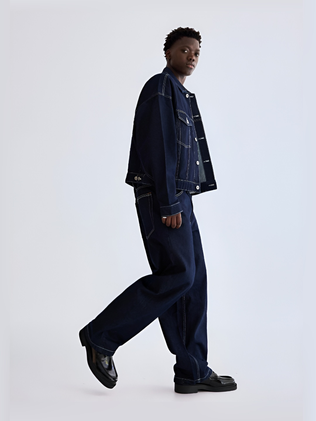 Bershka Men Mid-Rise Baggy Jeans