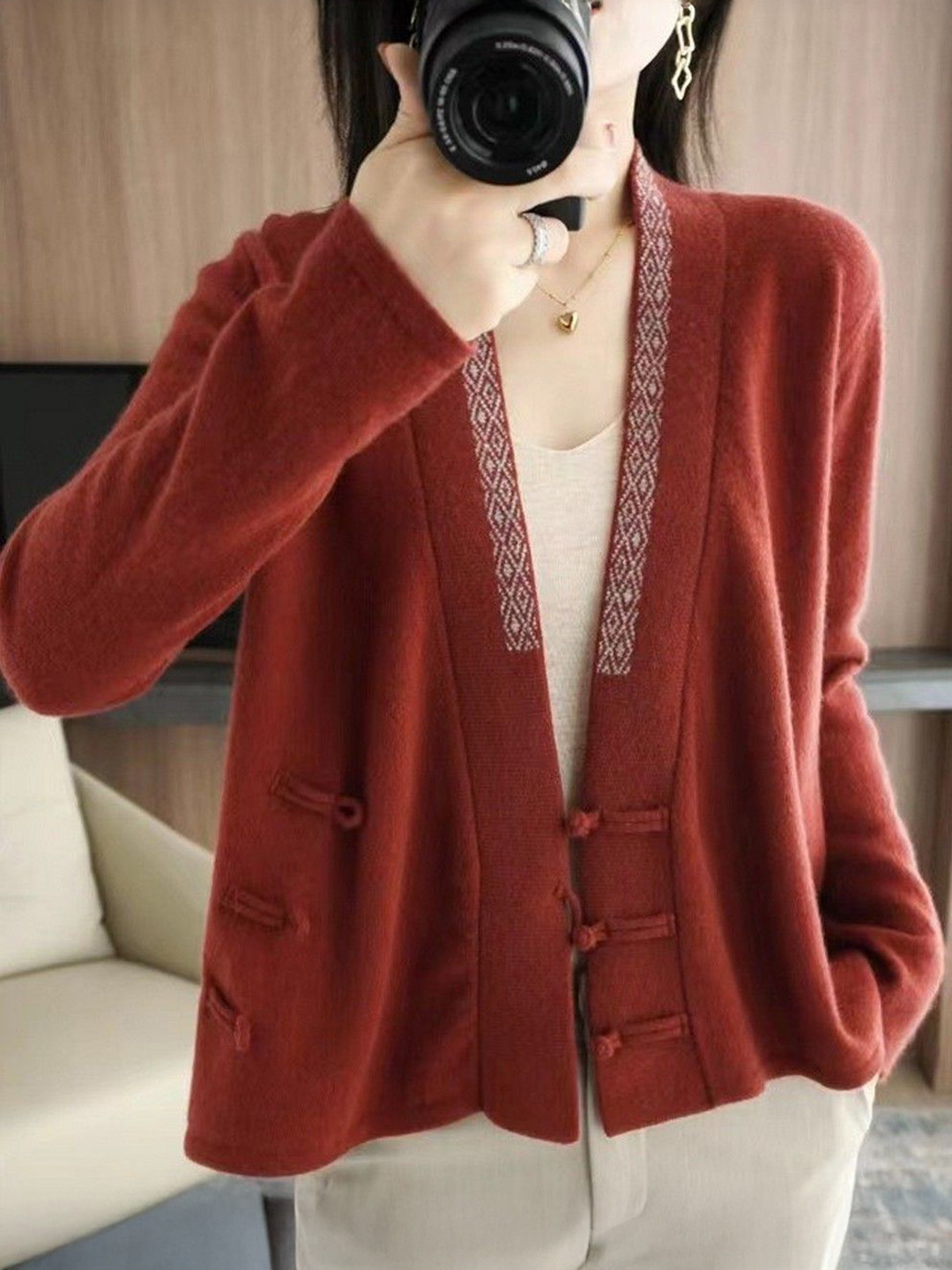 StyleCast Women Long Sleeve V-Neck Cardigan Sweater