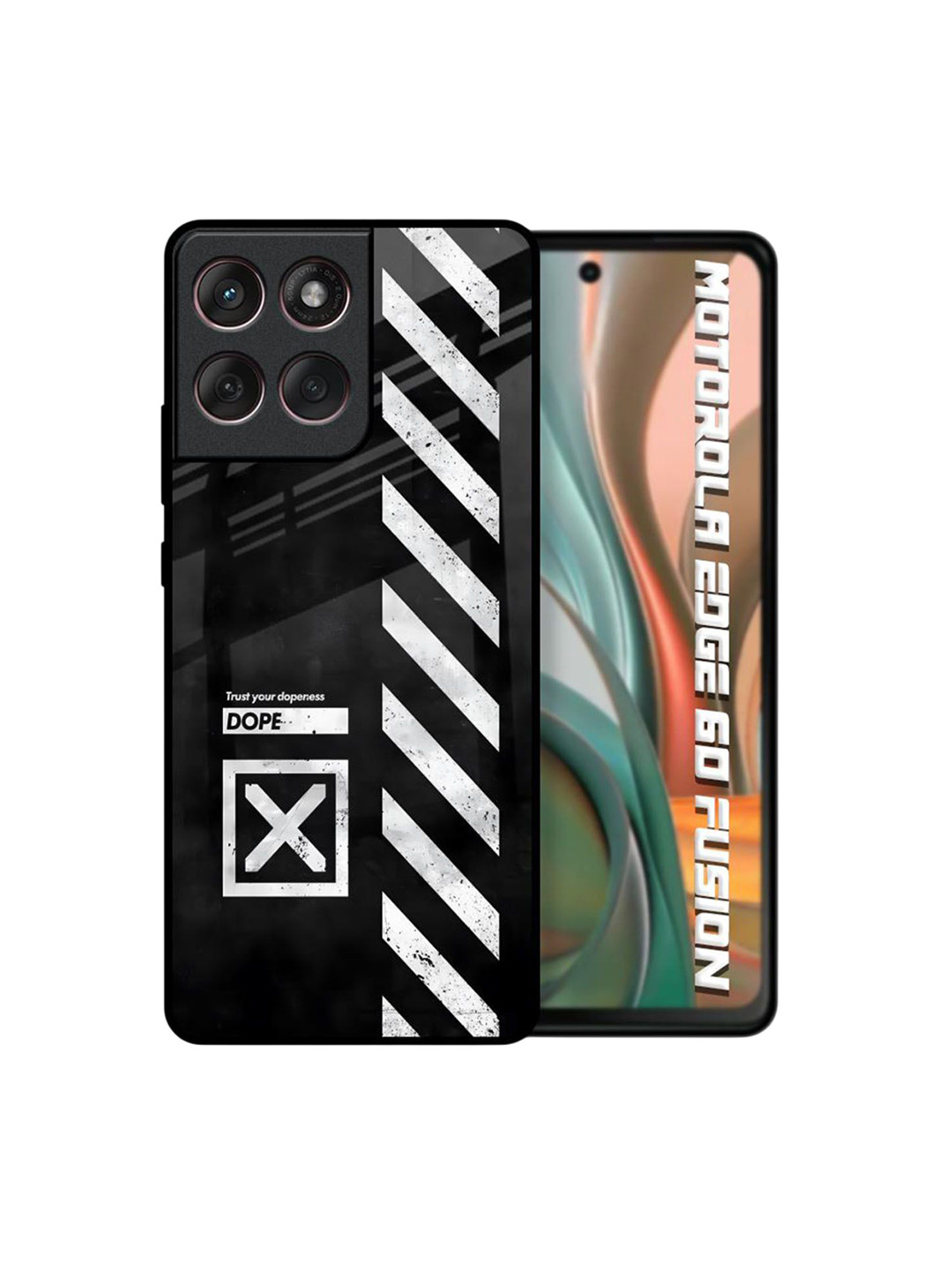 QRIOH Duality Design Printed Silicone Motorola Edge 60 Fusion Back Case
