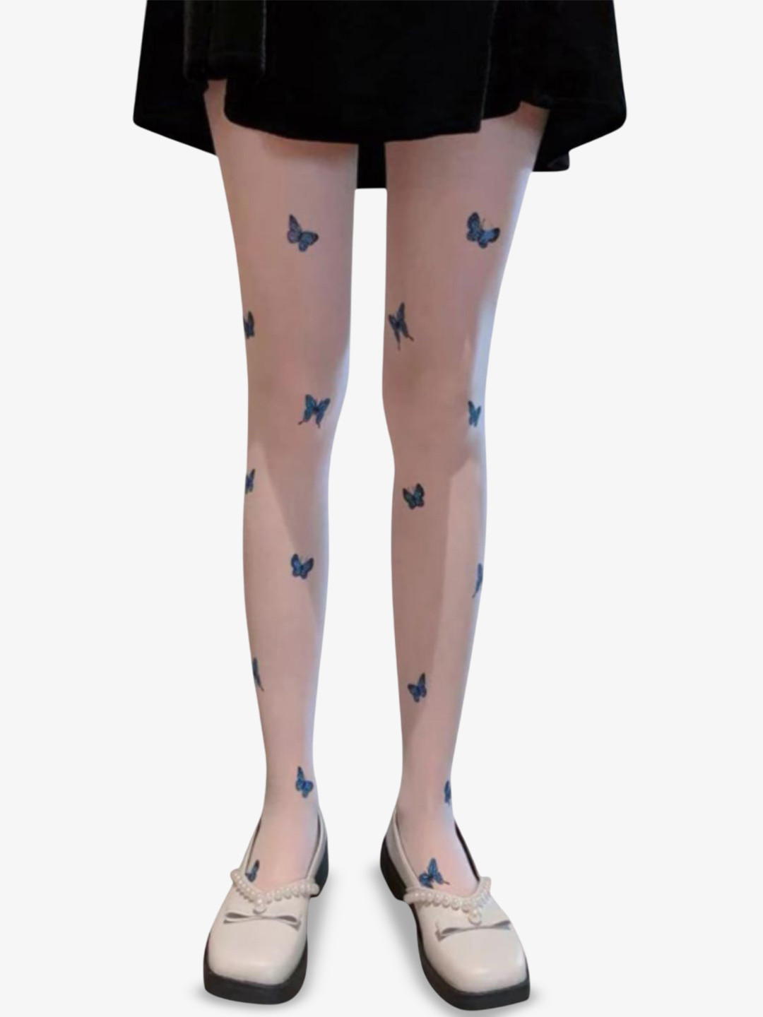 G Heist Butterfly High Waist Summer Pantyhose Stockings