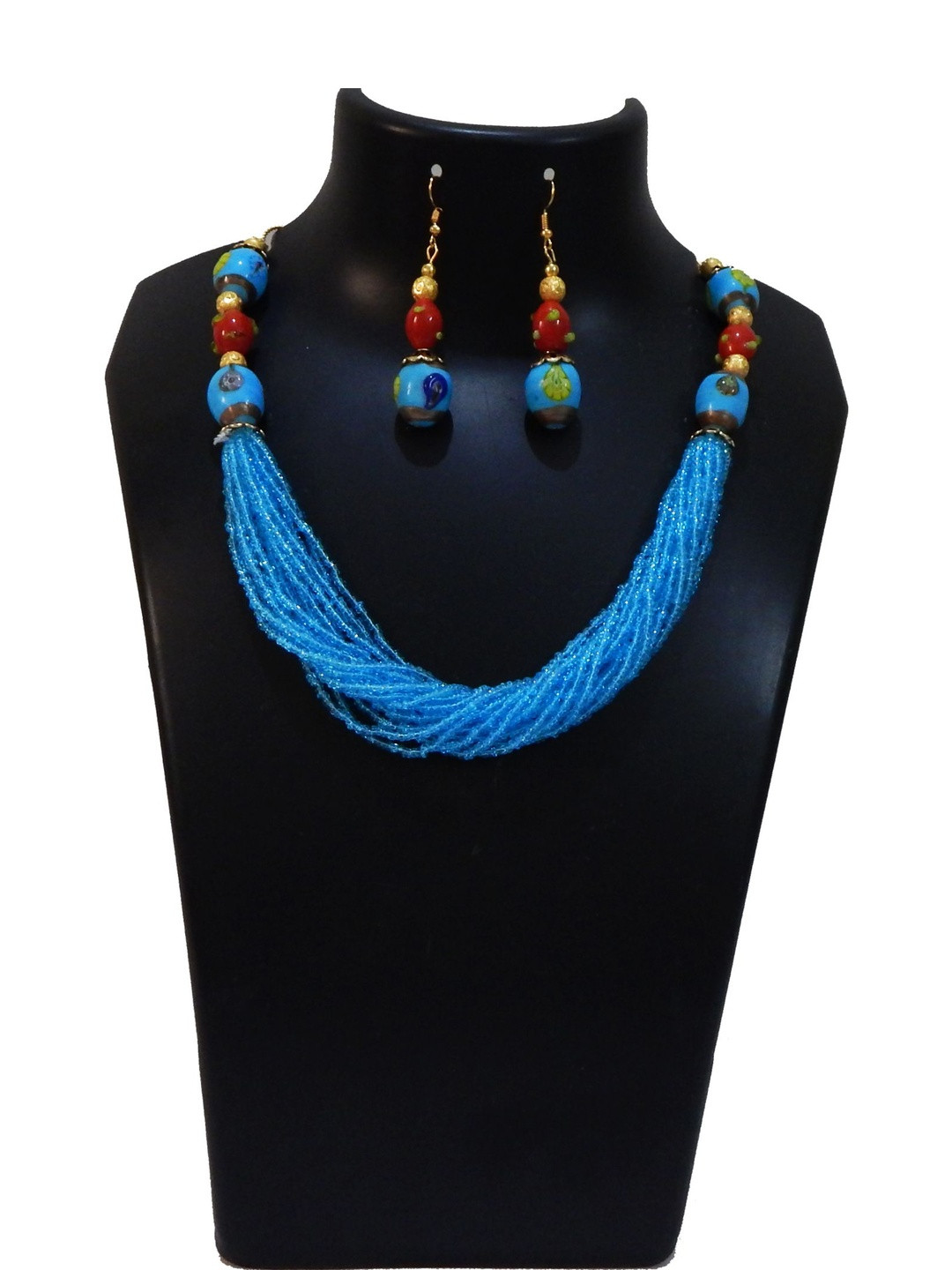 Jaya Vision Jewelry Gold-Plated Copper Jewellery Set