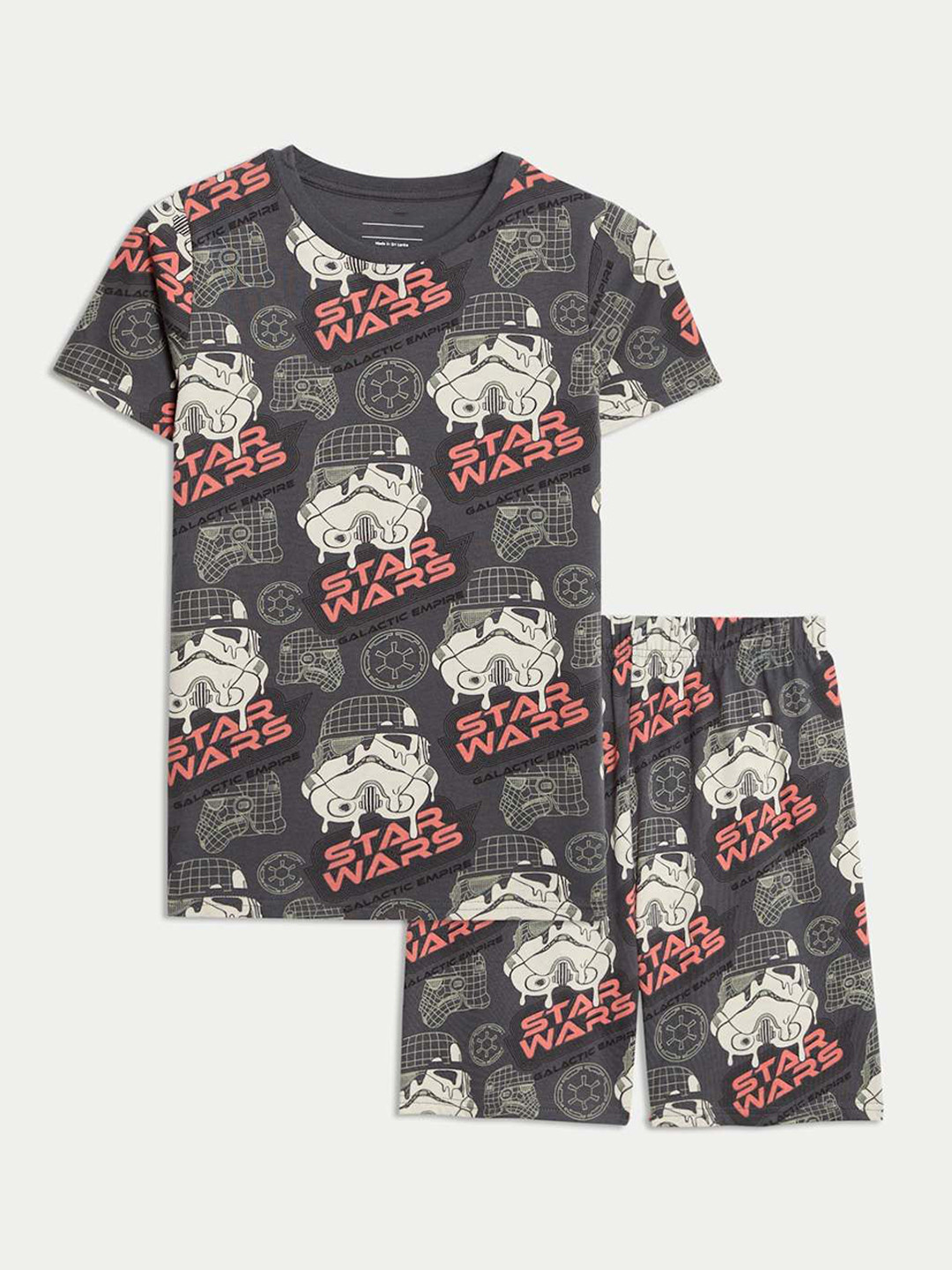 Marks & Spencer Boys Printed Pure Cotton Night suit