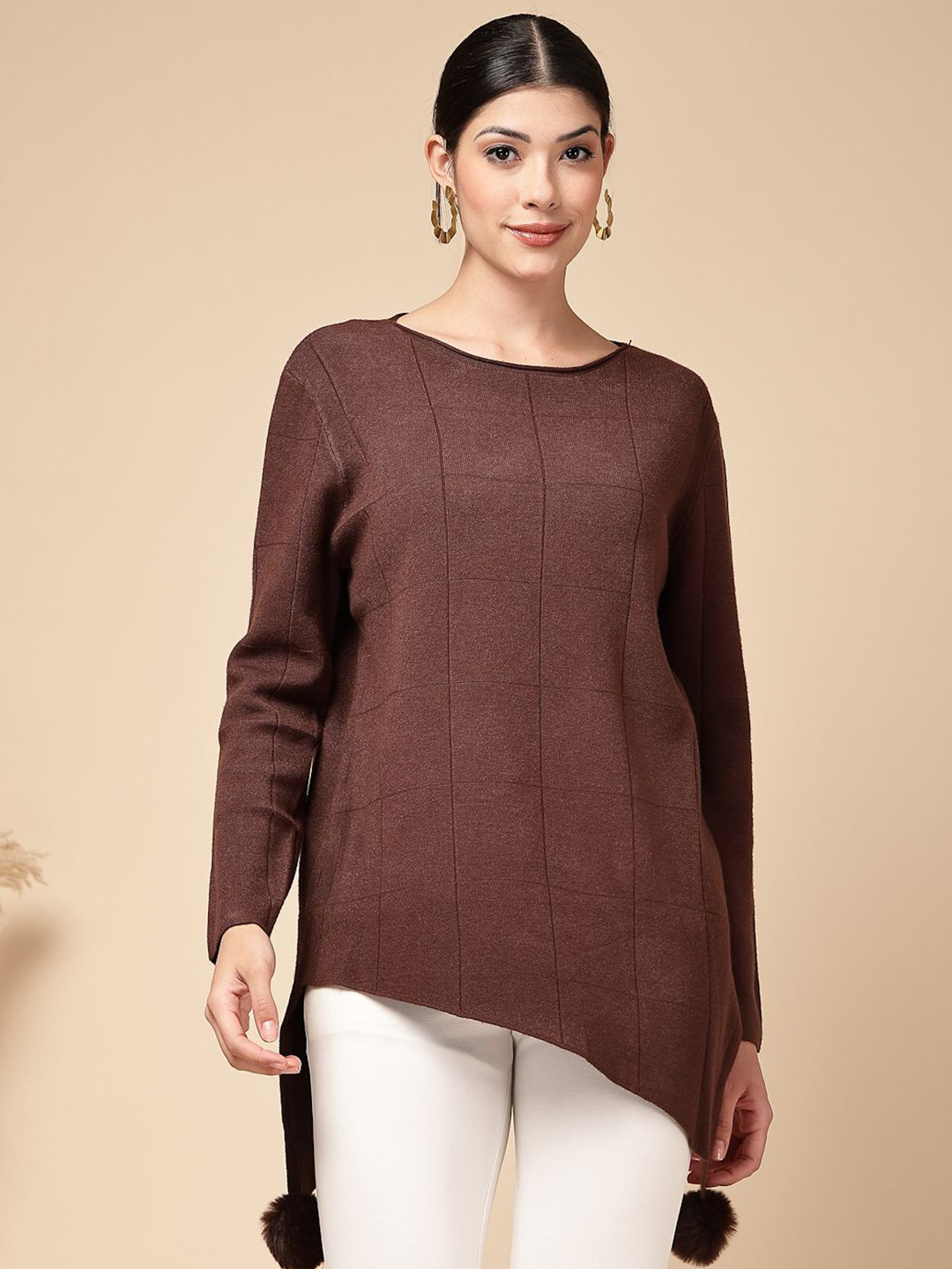 Mafadeny Long Sleeve Knit Top