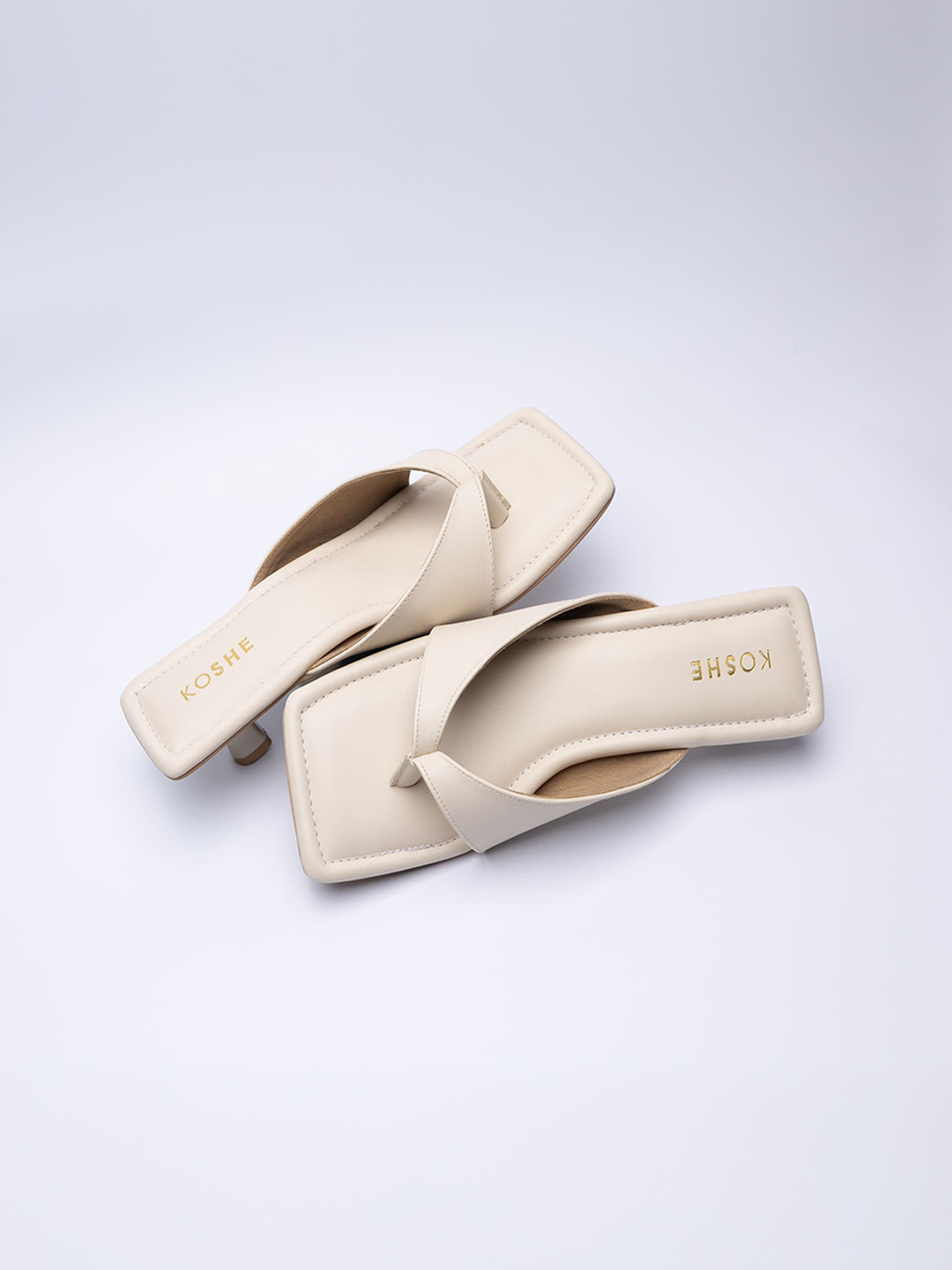 KOSHE BY SURABHI Women Kitten Sandals
