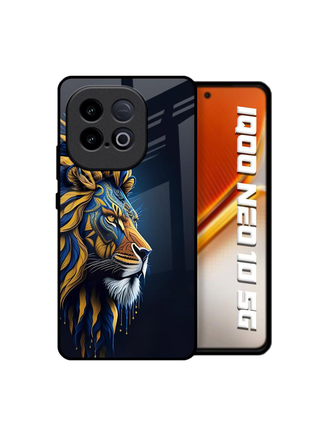 QRIOH  Animated Lion Printed iQOO Neo 10 5G Back Case Mobile Accessories