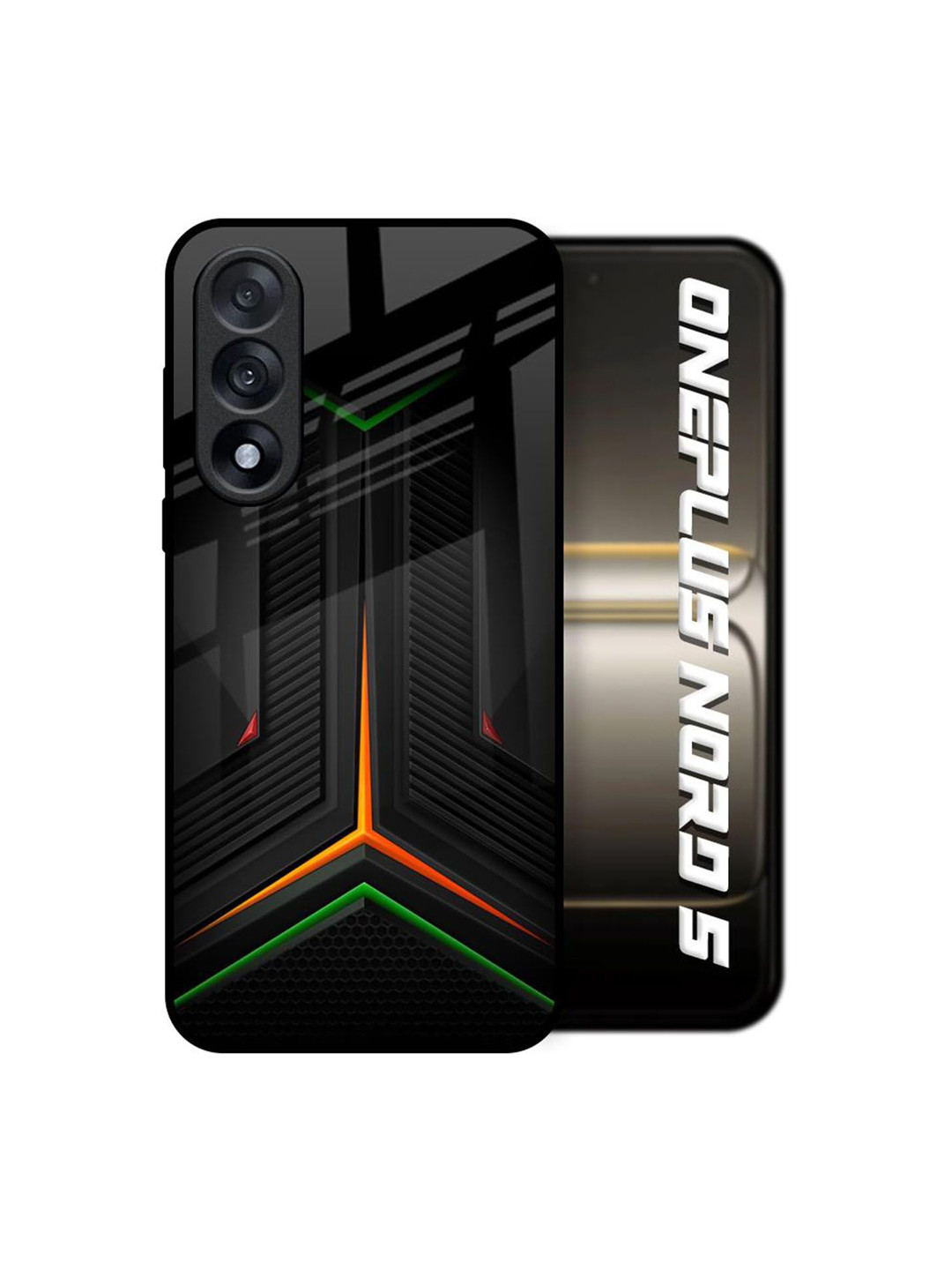 QRIOH Modern Ultra Chevron Printed OnePlus Nord 5 5G Back Case Mobile Accessories