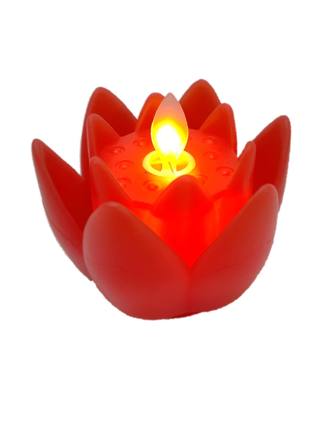 Afterstitch Red Set of 1 Tea Light Candle
