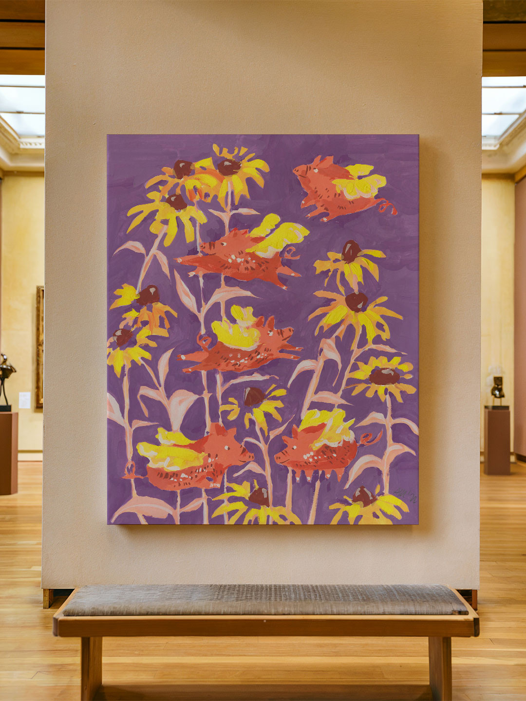 ASIAN MONK Multi Portrait Wood Wall Art