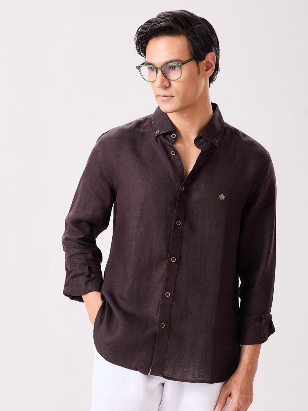 MH&Y Comfort Linen Button-Down Collar Casual Shirt