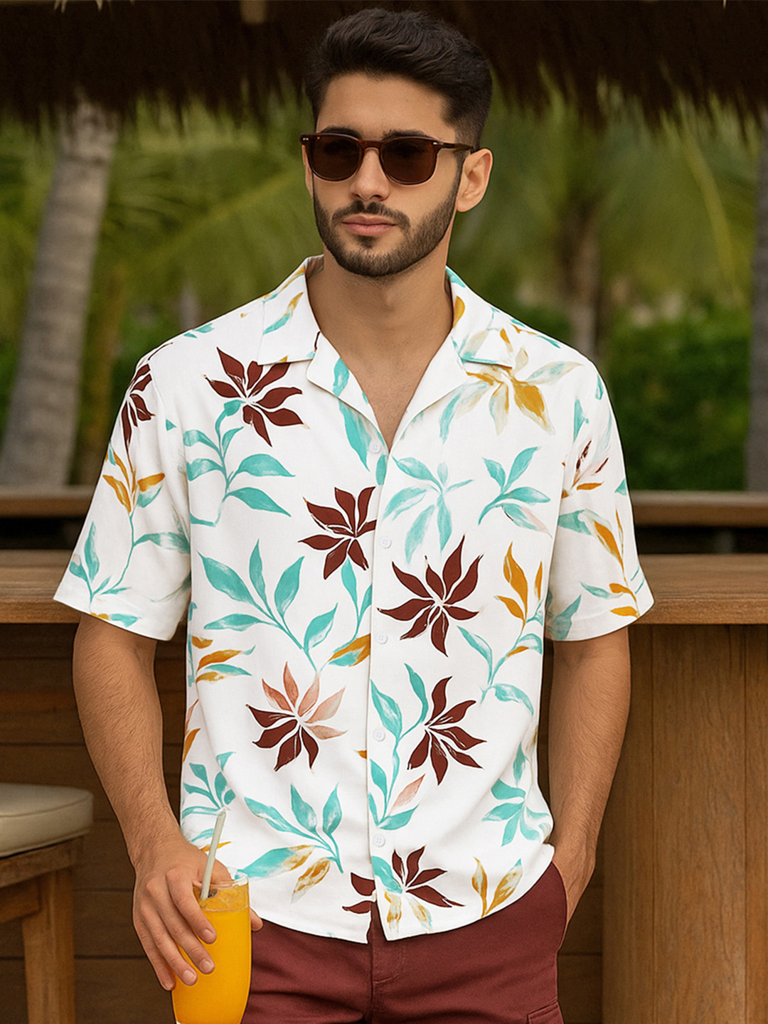 Bewakoof Oversized  Floral All Over Printed Casual Shirt