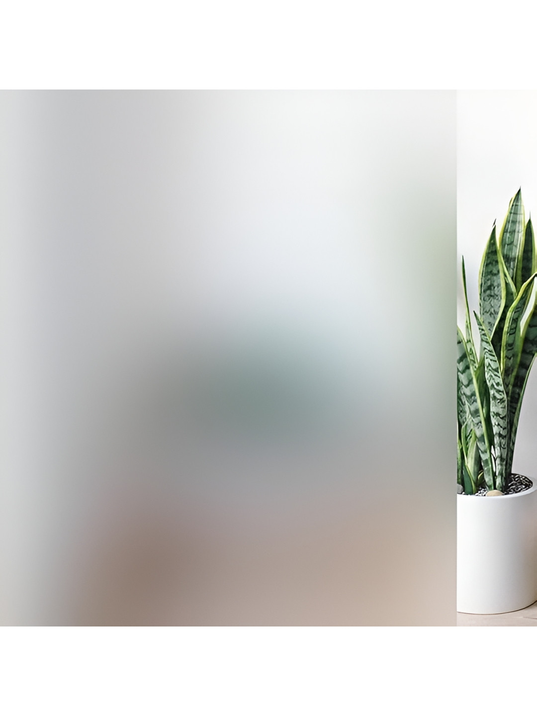 Woohome White Waterproof Frosted Film Window Stickers