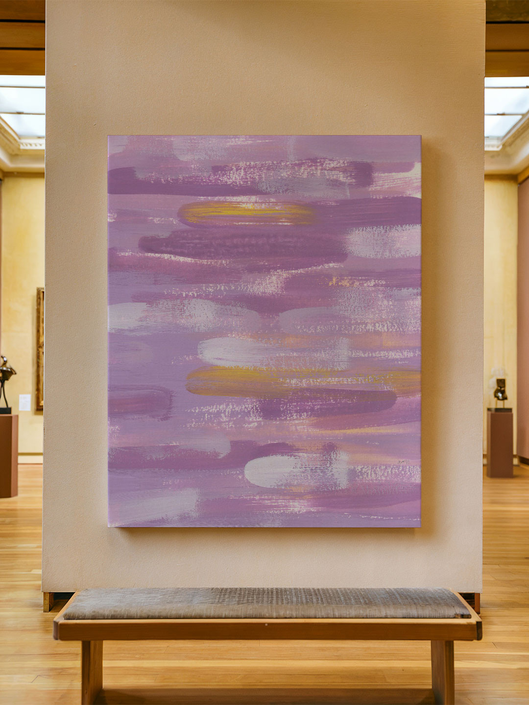 ASIAN MONK Multicolor Wood Wall Art