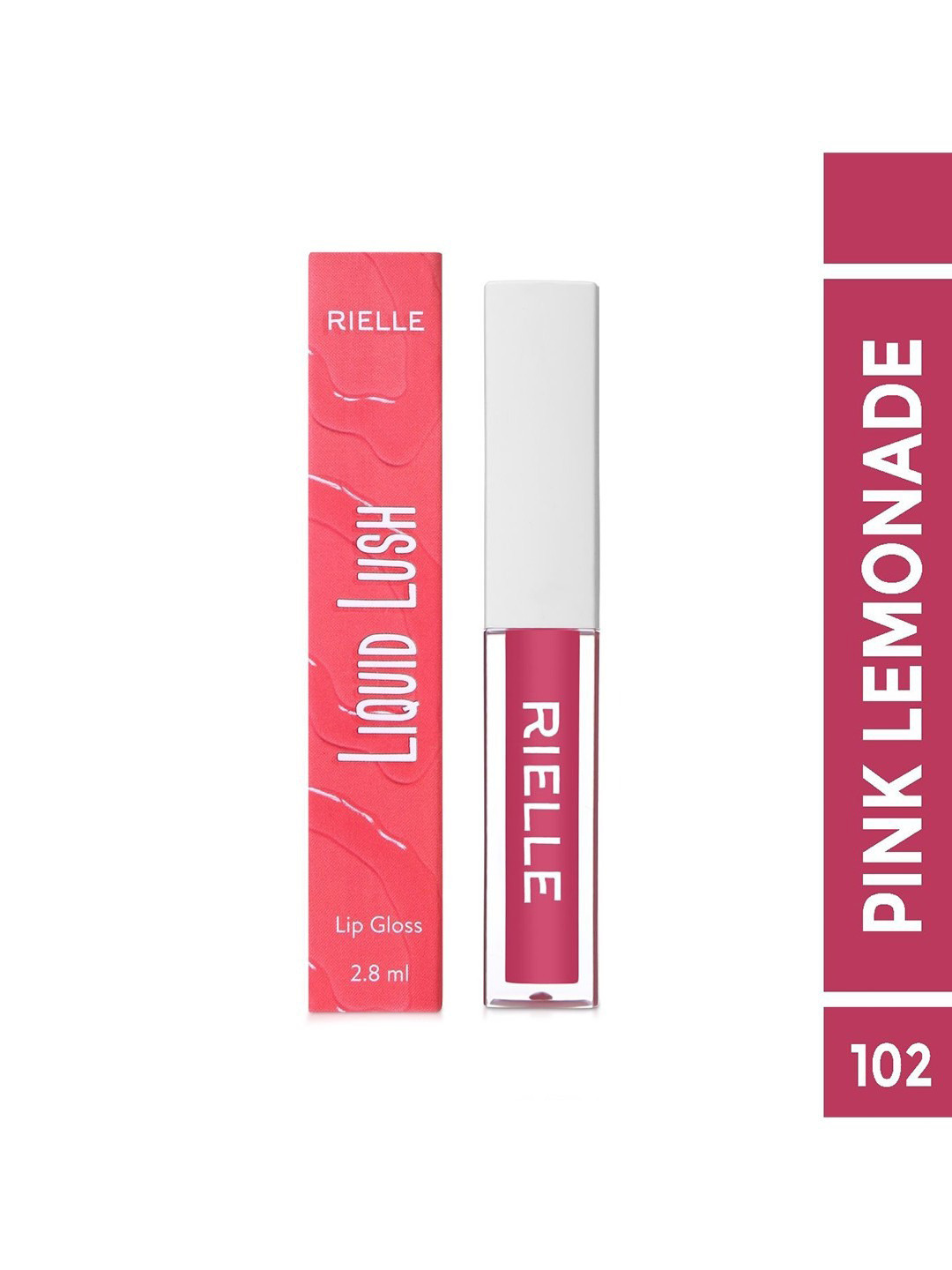 RIELLE Liquid Lush Liquid Lip Gloss - 2.8 ml - Pink Lemonade - 102