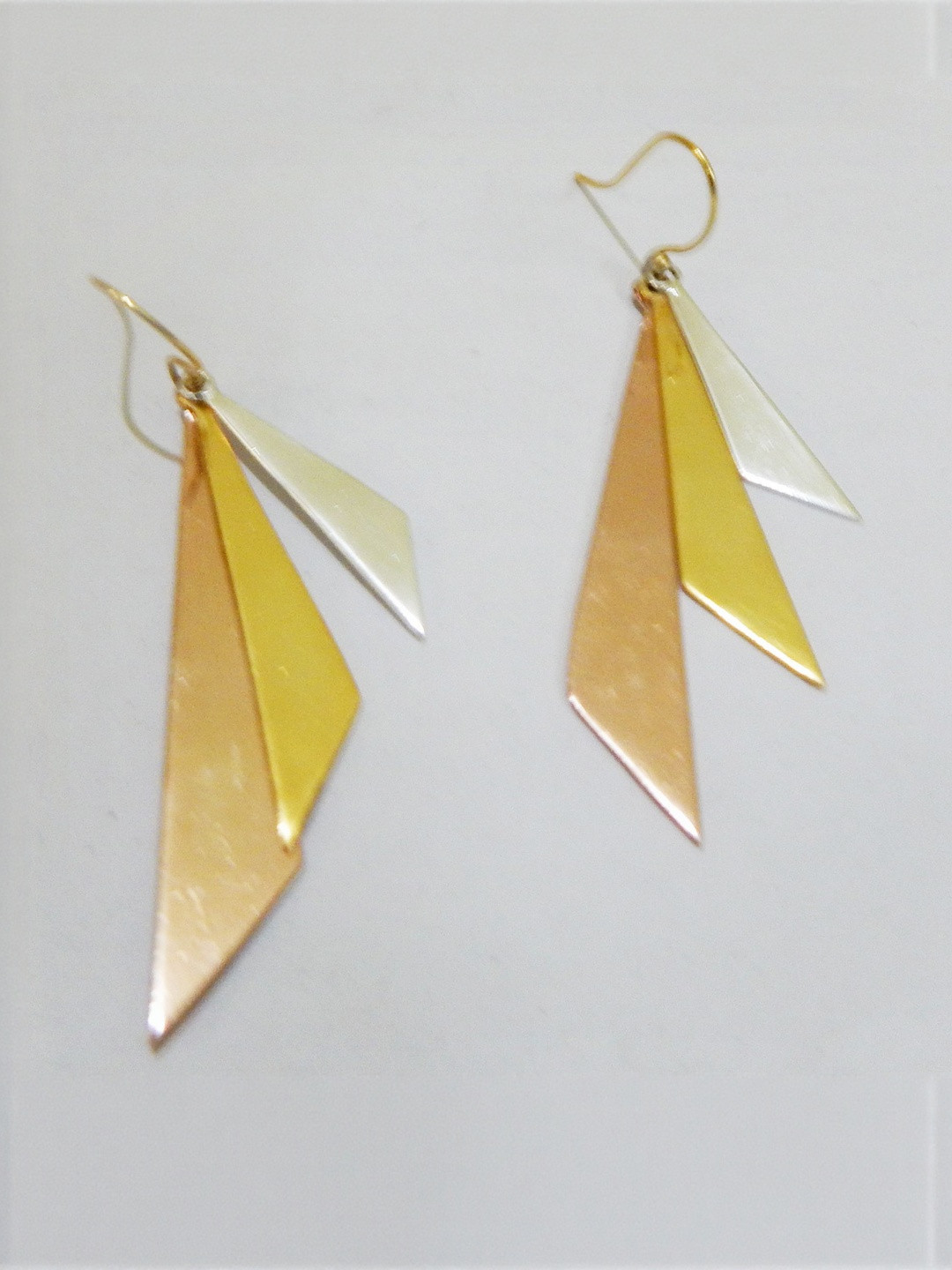 Jaya Vision Jewelry Triangular Drop Earrings