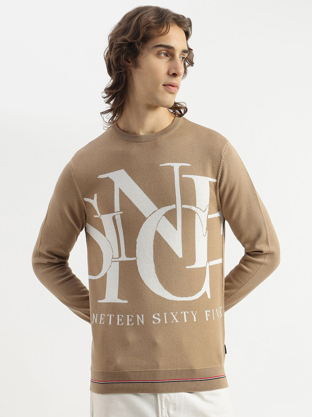 United Colors of Benetton Men Printed Sweaters