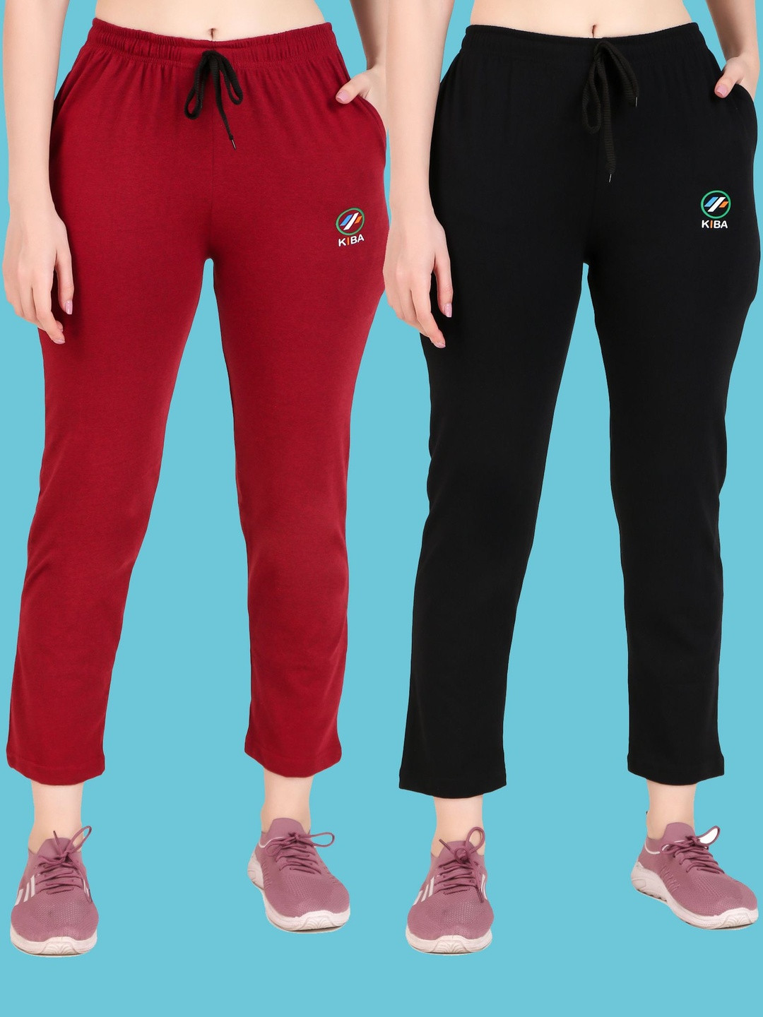 KIBA Pack of 2 Women Track Pants