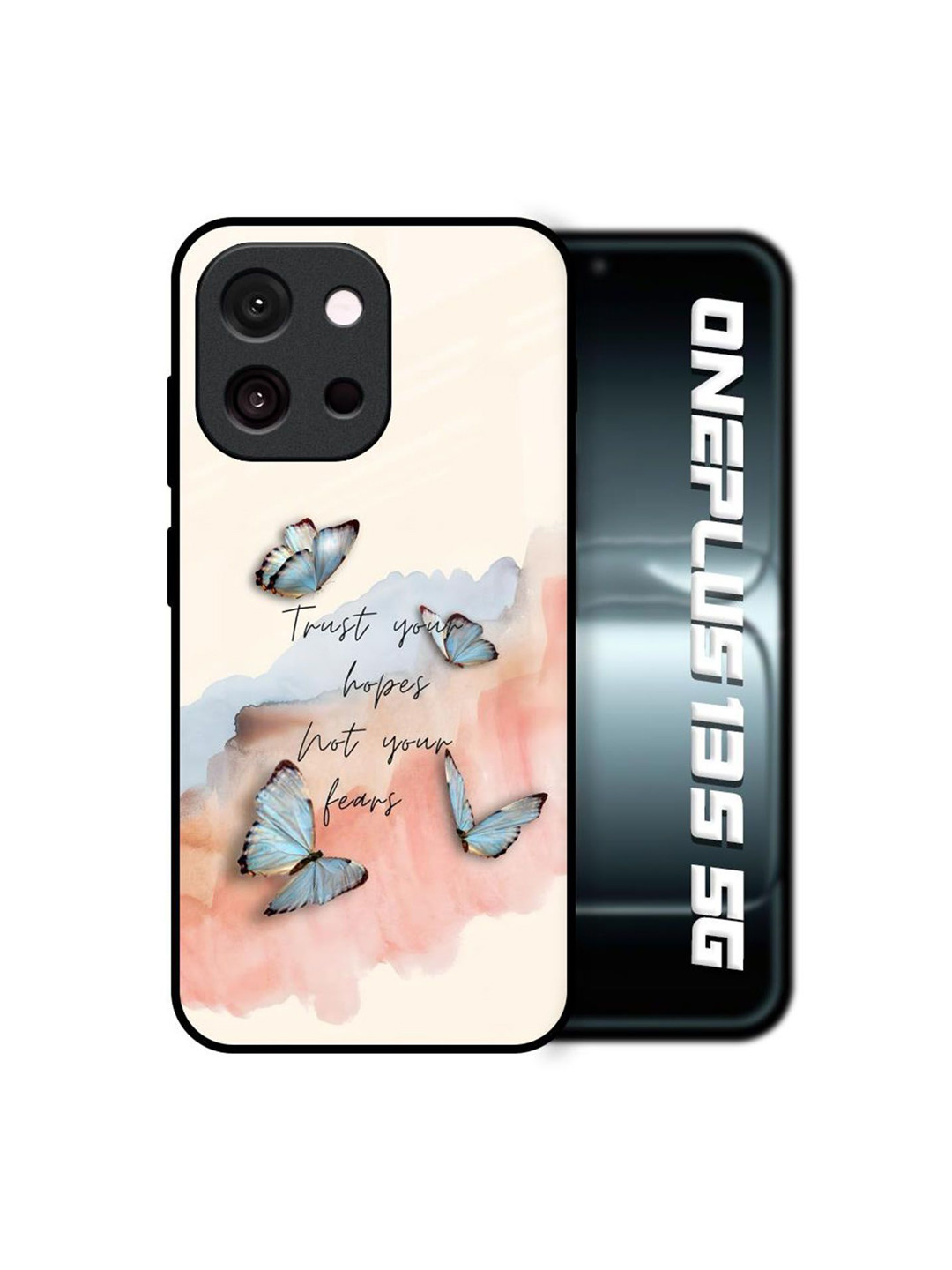 QRIOH Trust Printed OnePlus 13s 5G Glass Back Case Mobile Accessories