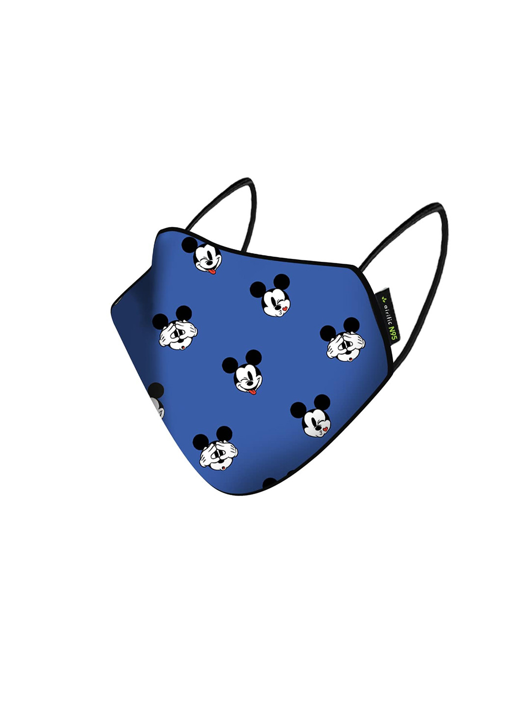 Airific Kids Blue & White Mickey Printed 3-Ply Reusable Cloth Mask