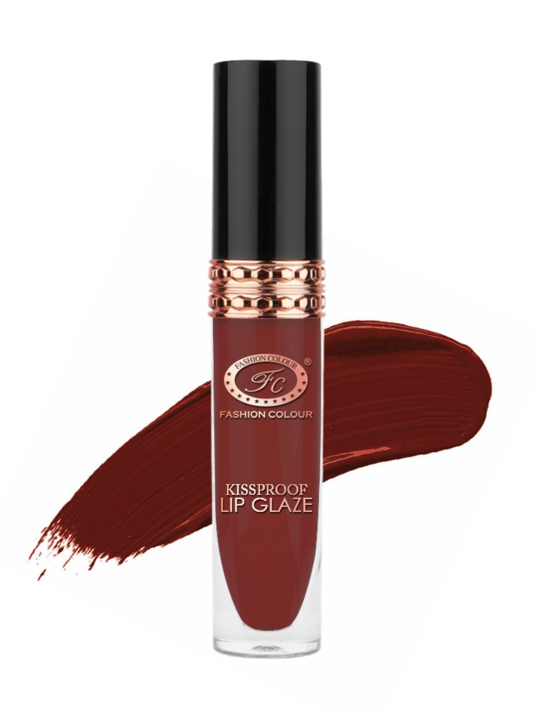 Fashion Colour Kissproof Lip Glaze Matte Liquid Lipstick- 7 g- New Ruby 12