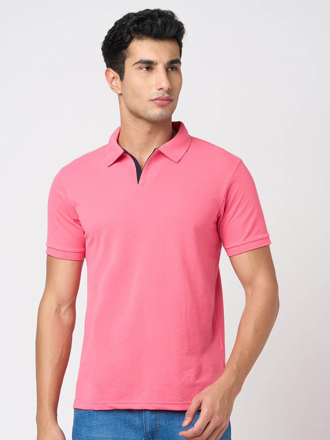 Stitch Hub Polo Collar T-shirt