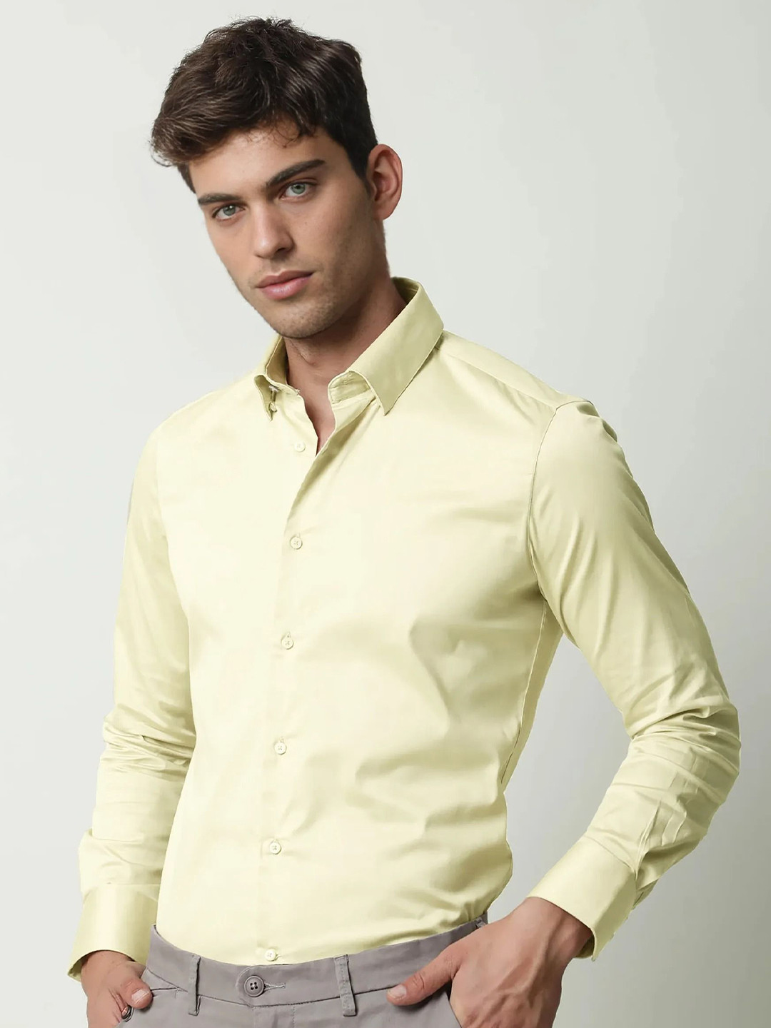 MISCHIEF MONKEY Long Sleeves Cotton Formal Shirt