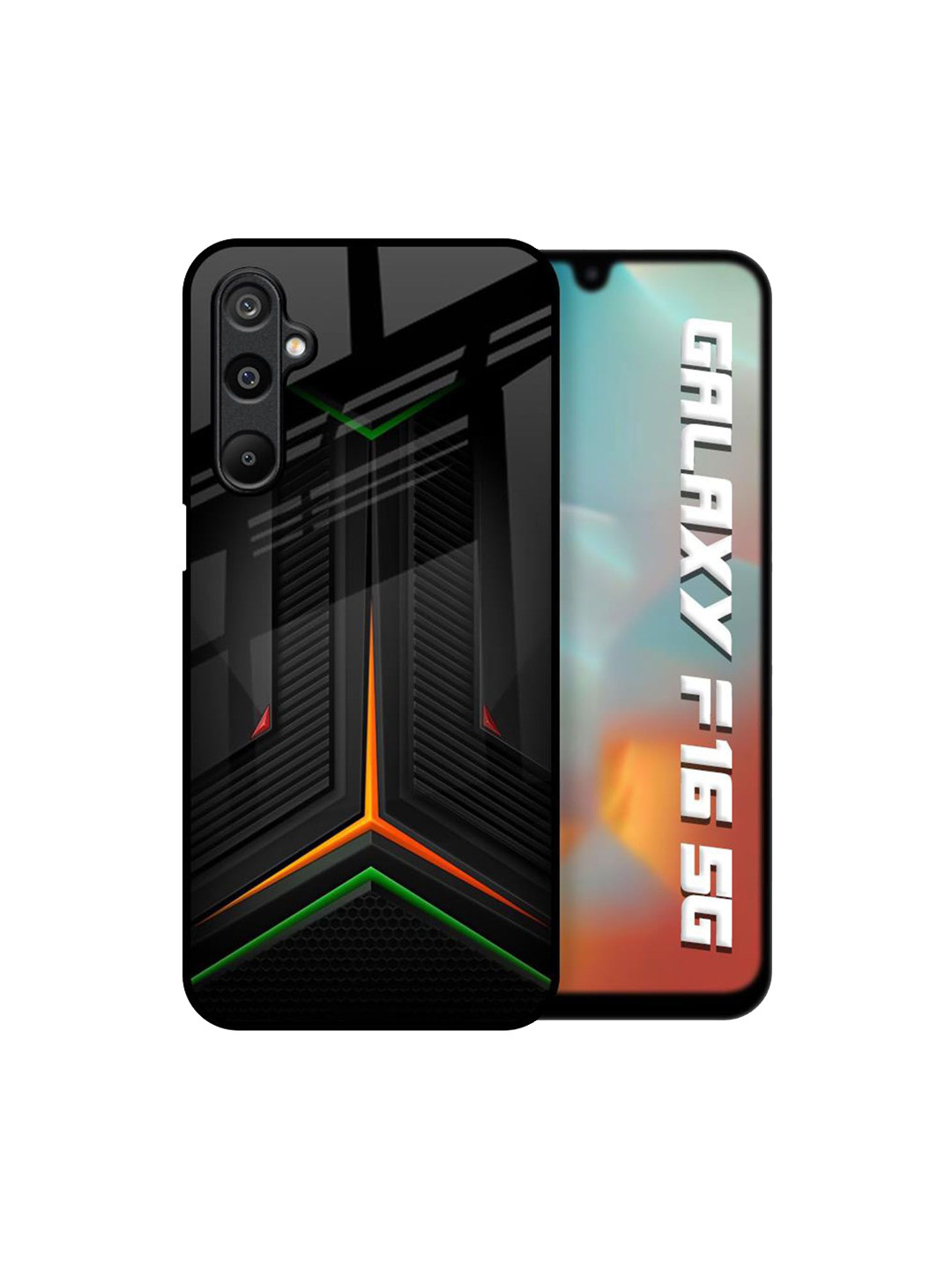 QRIOH Modern Ultra Chevron Printed Samsung Galaxy F16 5G Back Case Mobile Accessories
