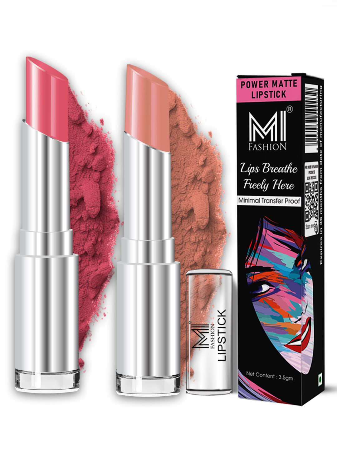 MI FASHION Matte Perfection Lipstick Smudge Resistant Bold Shades Lip Color