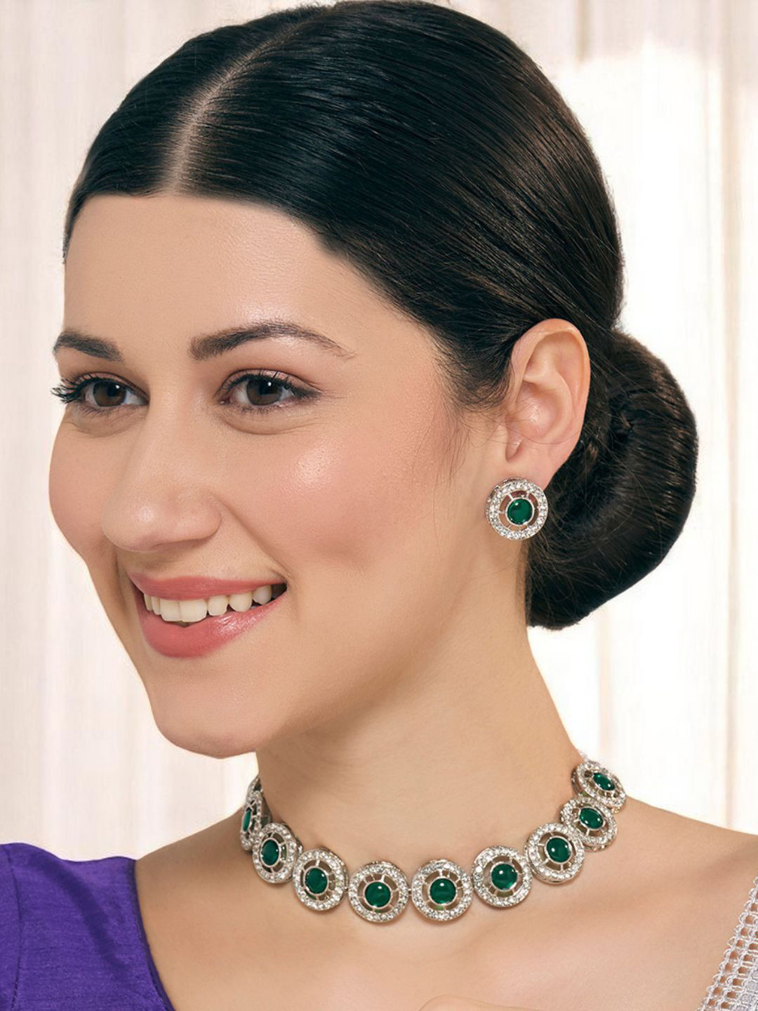 OOMPH Kemp Stone Indo-Western Choker Set