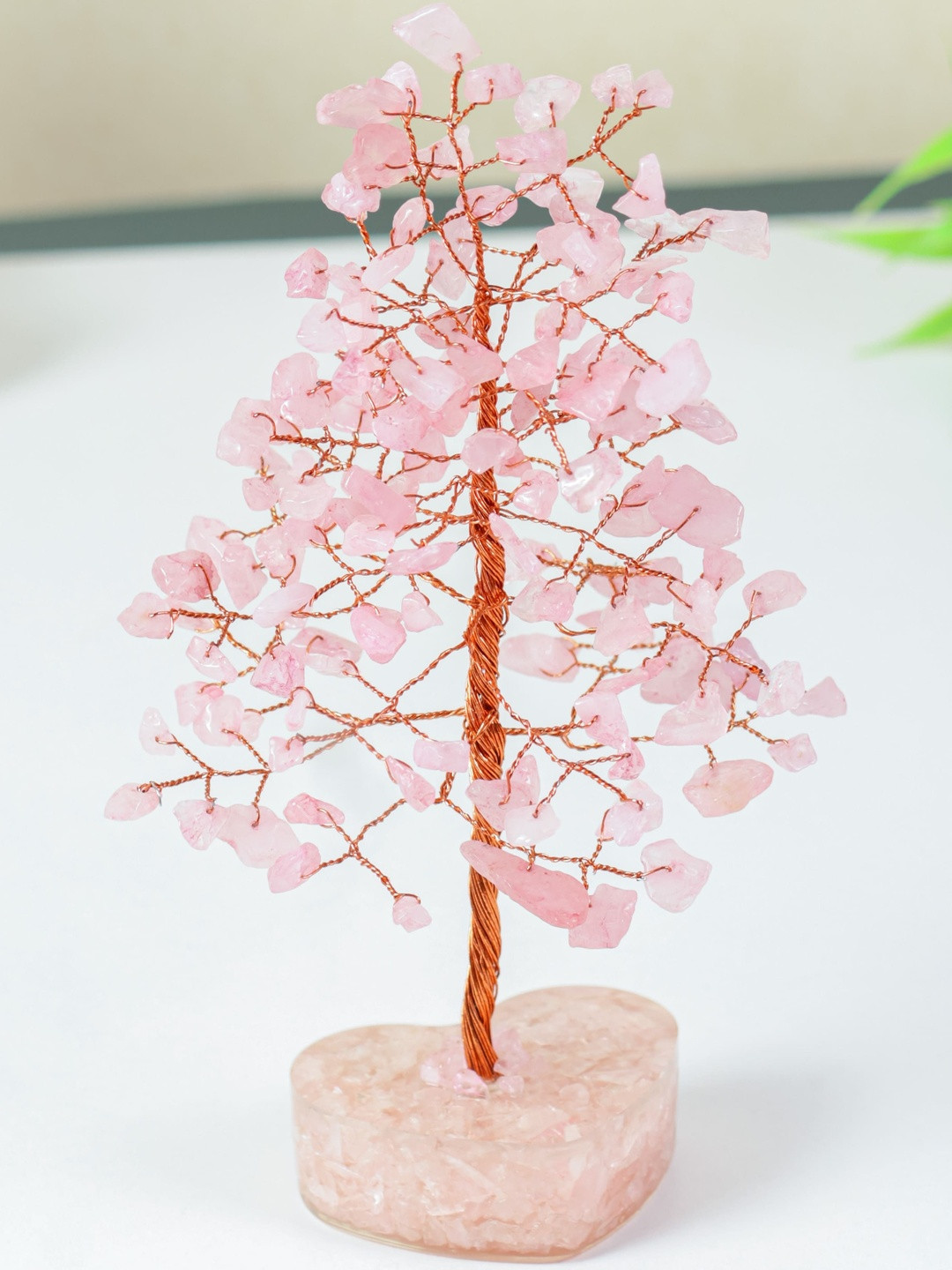 HINDCRAFT Pink Crystal Figurine Showpiece
