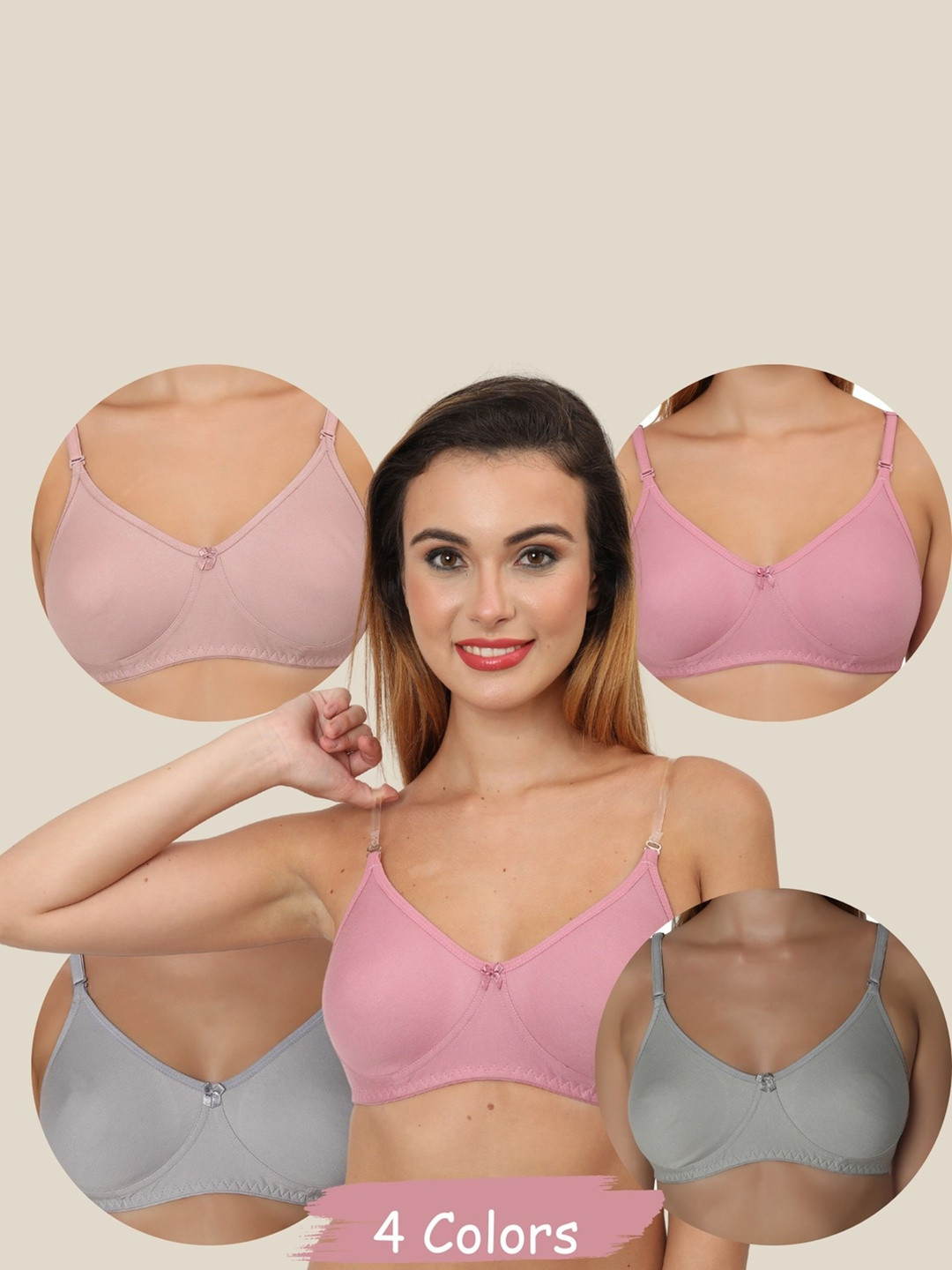 Glamoras Women Full Coverage Non Padded Wirefree Bra