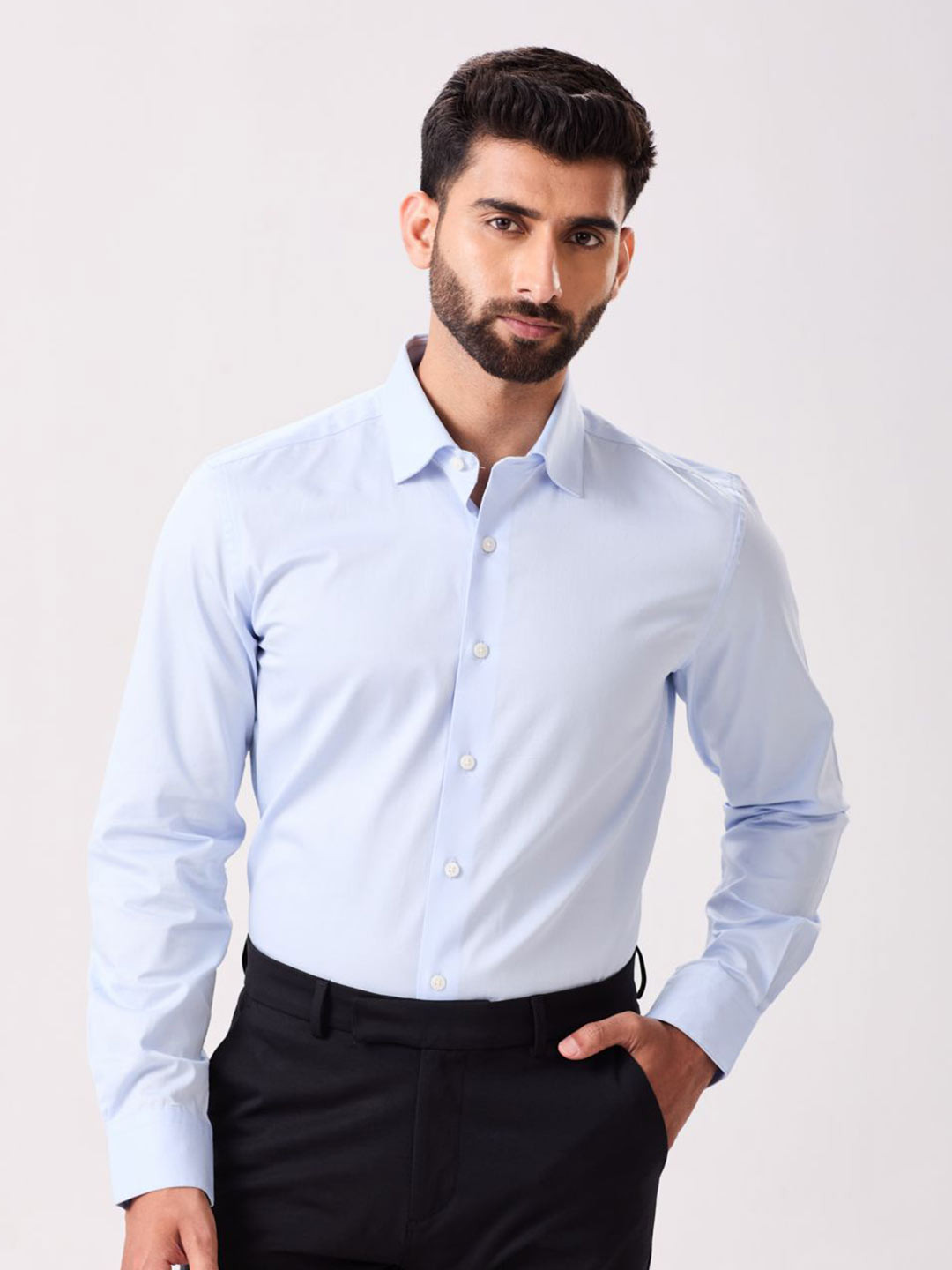 MH&Y Slim Fit Long Sleeves Cotton Formal Shirt
