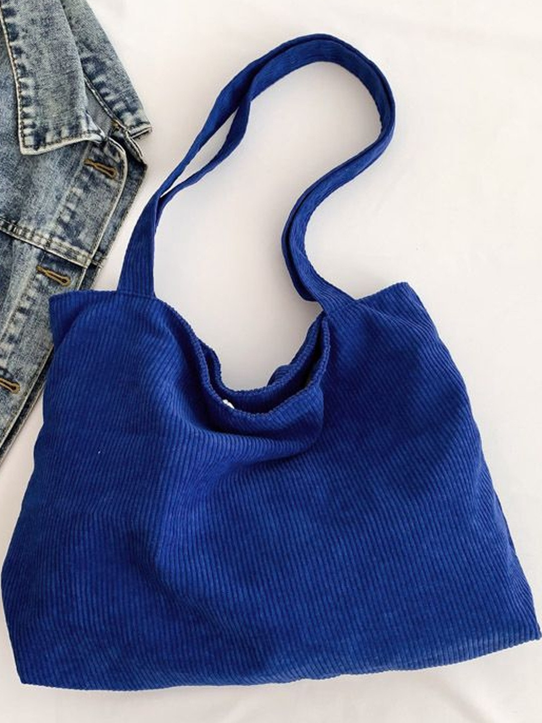 CORSICA Women PU Corduroy Tote Bag.