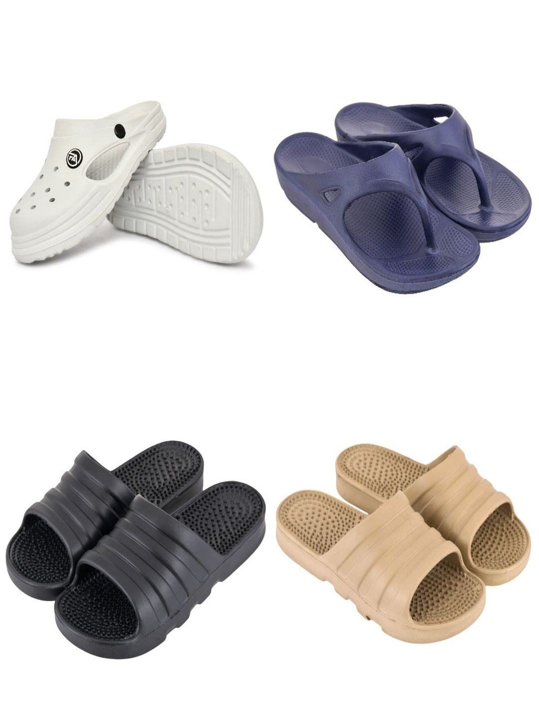 Feel alive Set Of 4 Ultra-Comfortable Clogs