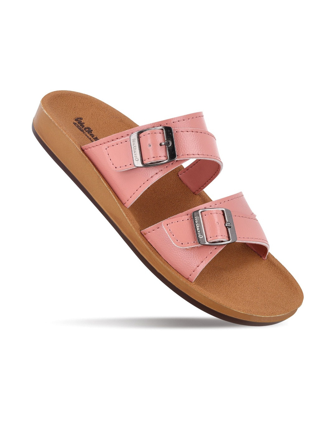 Walkaroo Women Open Toe Flats with Buckles