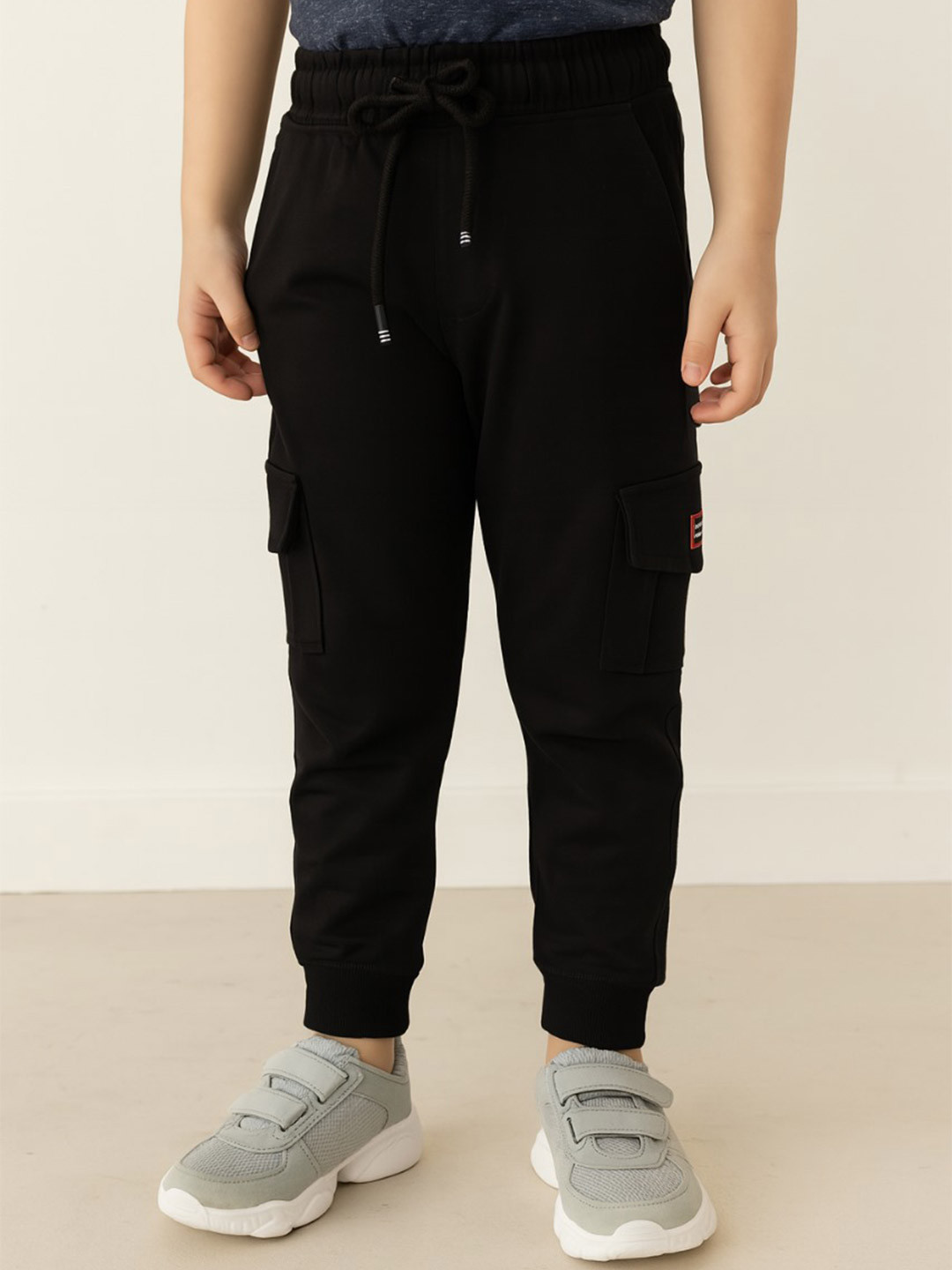 Wish Karo Boys Cotton Cargo Trousers With Drawstrings