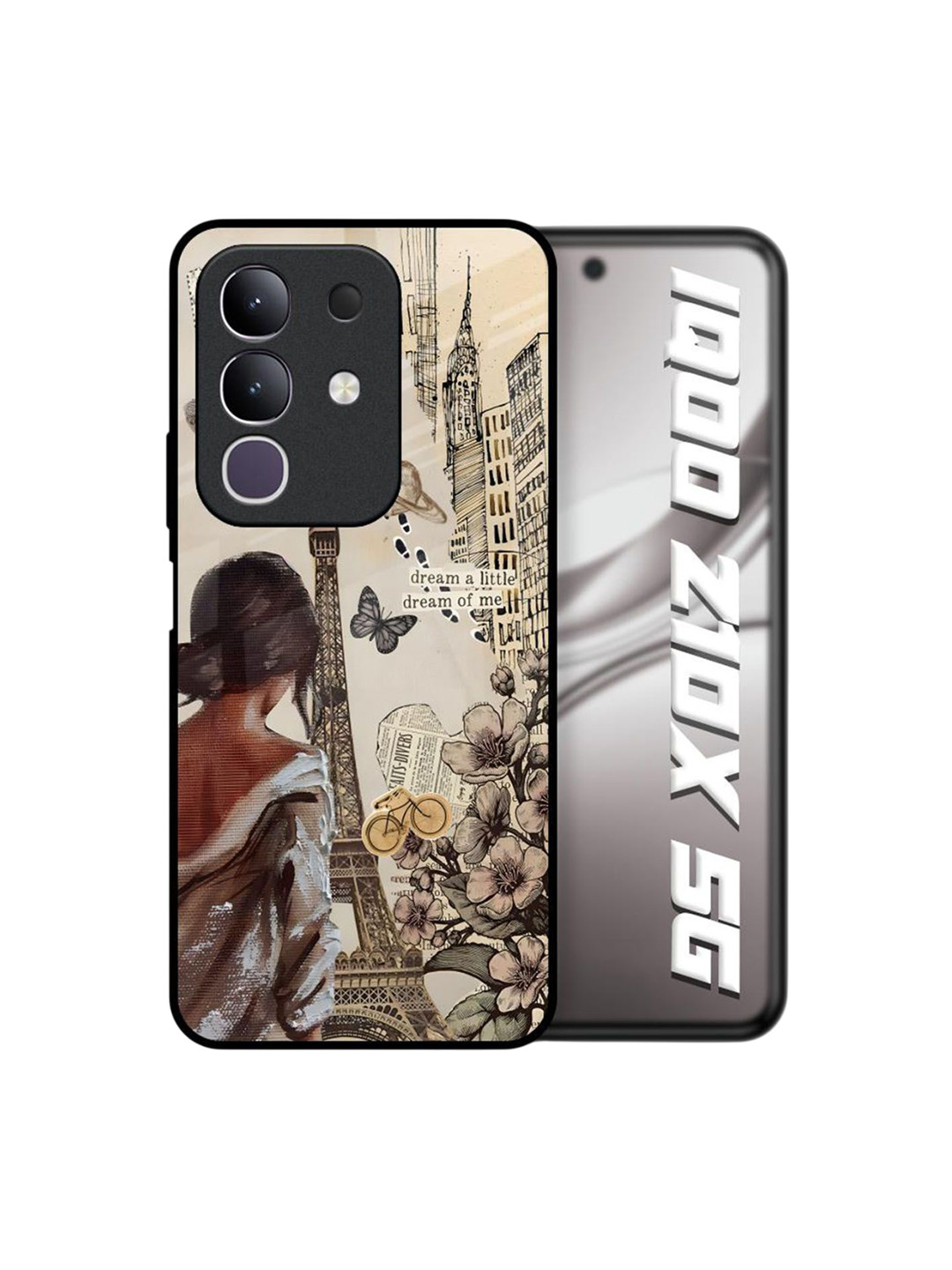 QRIOH Paris Vogue Glass Printed IQOO Z10x 5G Back Case Mobile Accessories