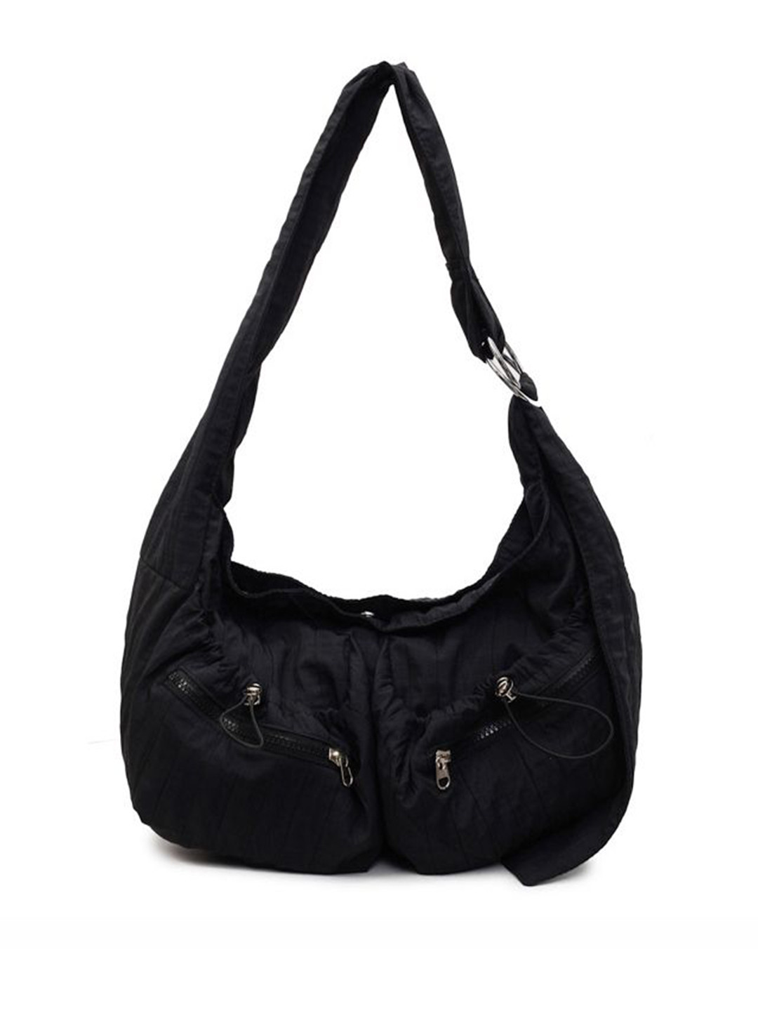 StyleCast x Revolte Women Solid Half Moon Hobo Bag