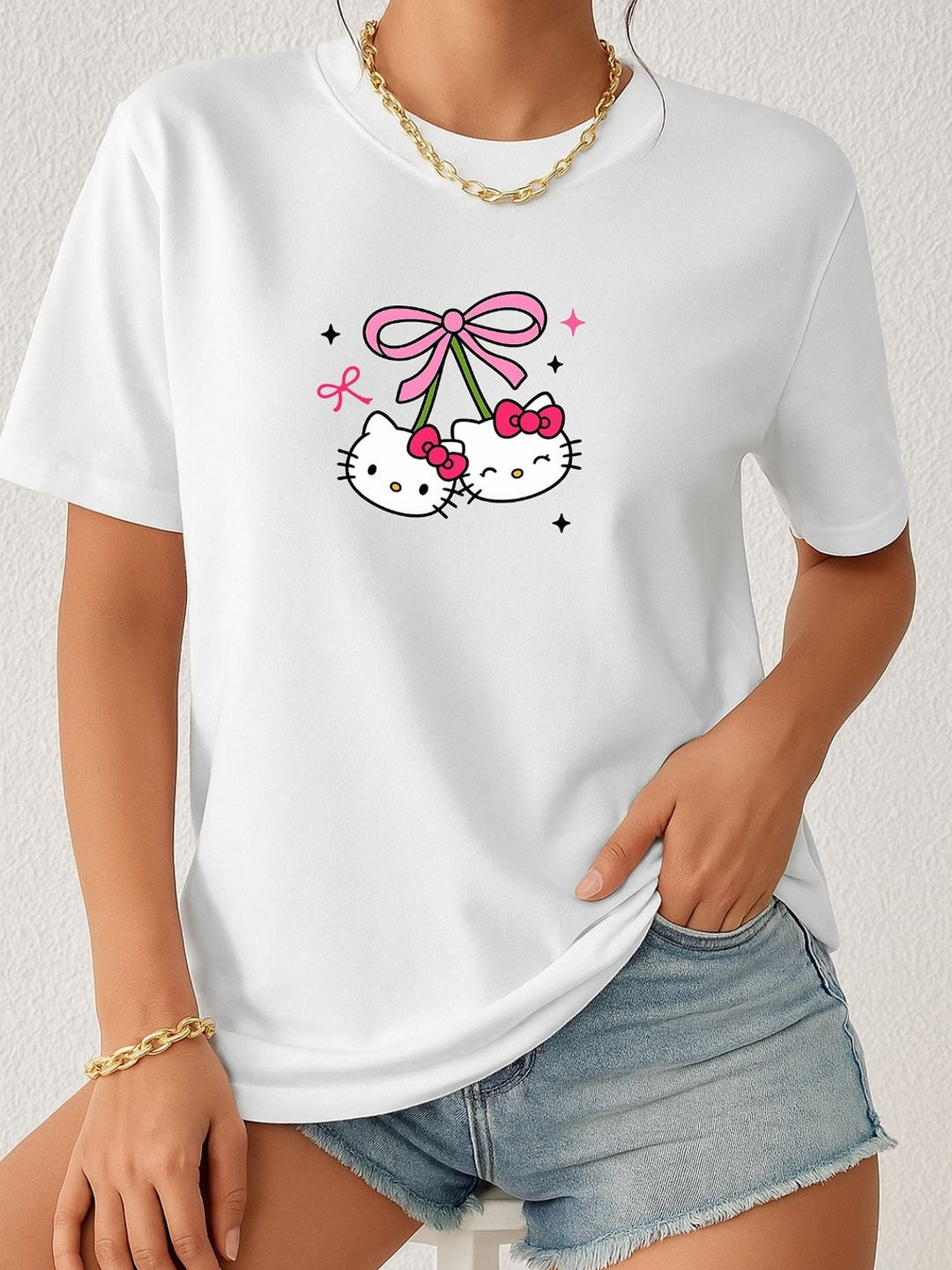 SZN Women Hello Kitty Printed T-shirt