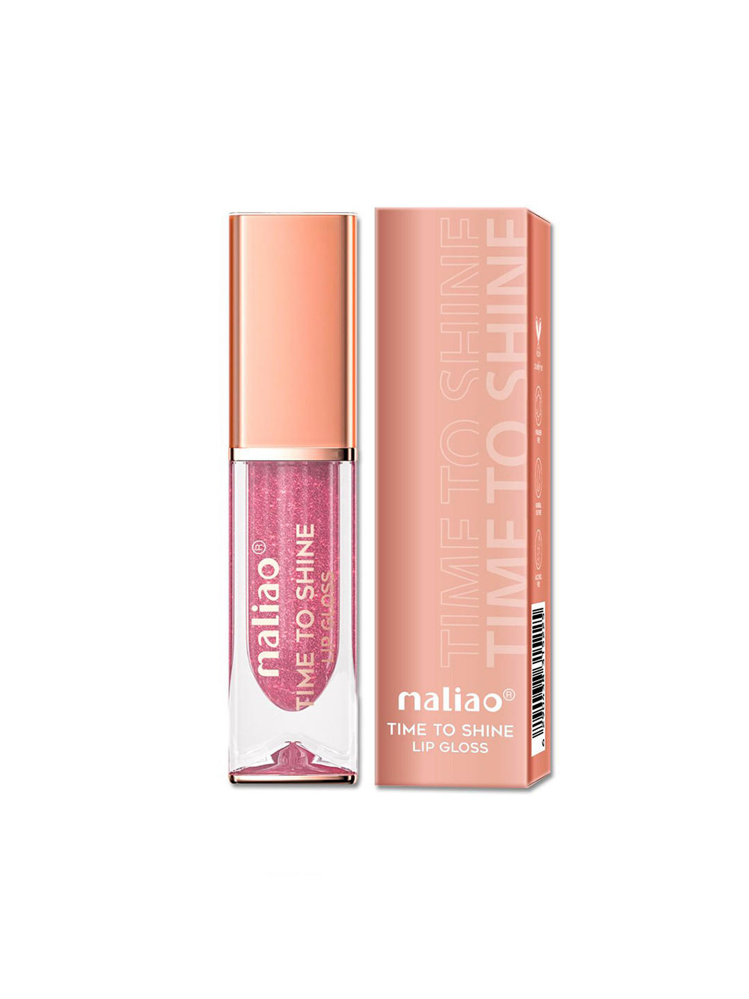 Maliao Time To Shine Hydrating & Non-Sticky Lip Gloss-6.5ml- Pinxie Pink - 02