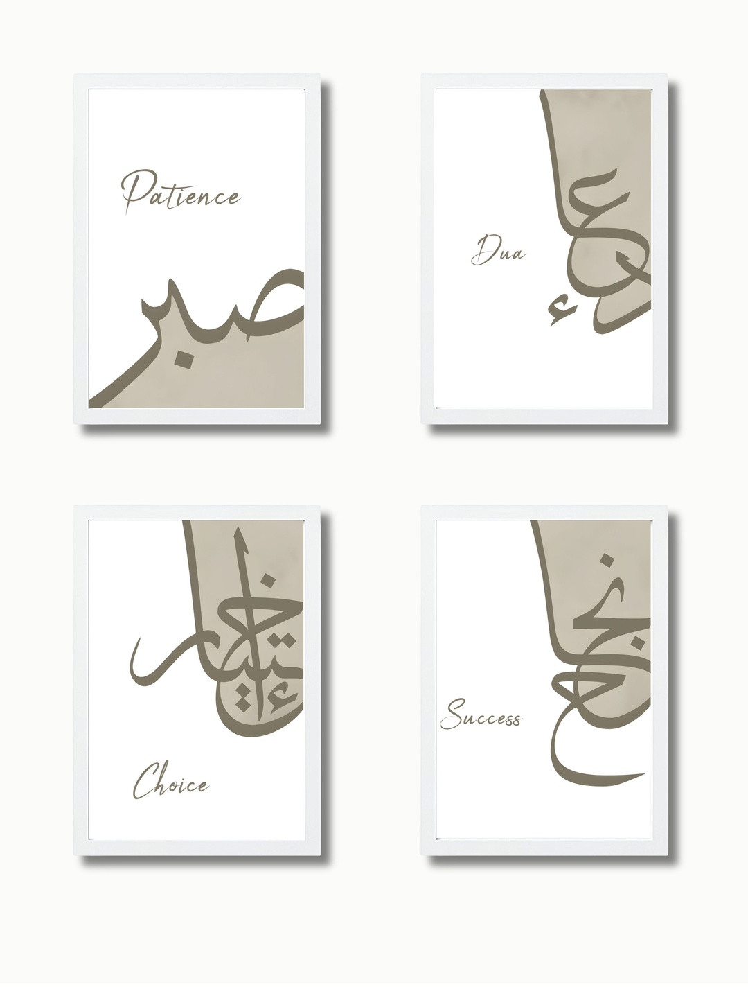 Aisha Decorz Set of 4 Pieces Typography Canvas Wall Paintings