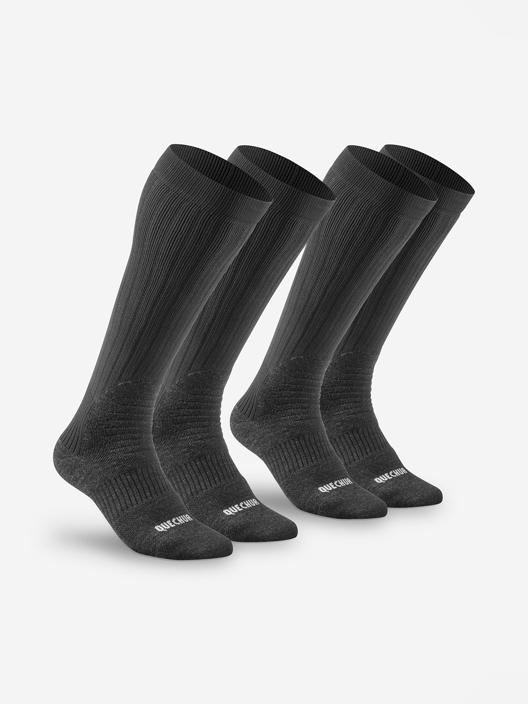 Decathlon Men Pack Of 2 Warm Hiking Calf-Length Socks SH100