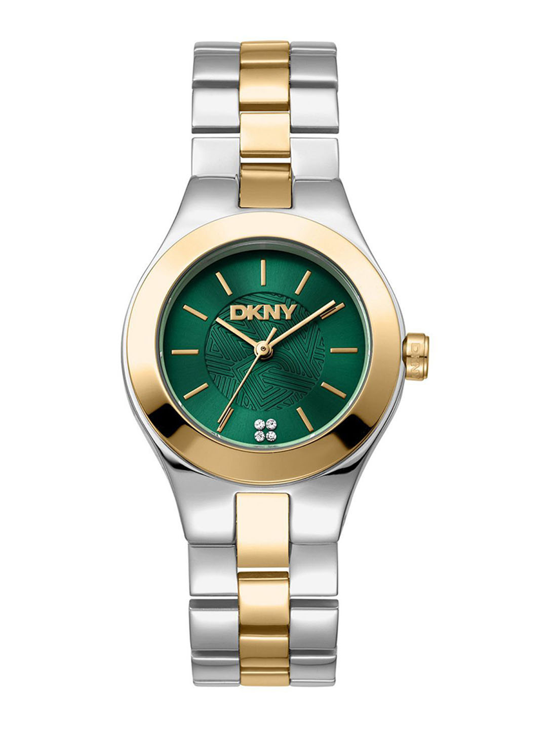 DKNY Women Brass Dial & Stainless Steel Straps Analogue Watch DK1L026M0055