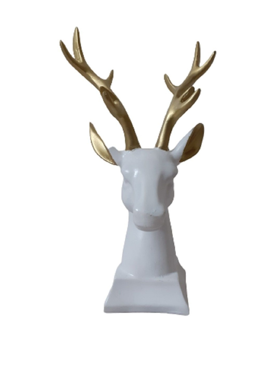 Afterstitch White Deer Head Idol Showpiece