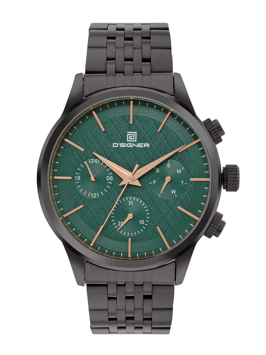 D'SIGNER Men Dial & Stainless Steel Bracelet Style Straps Analogue Watch 841GNM.16G