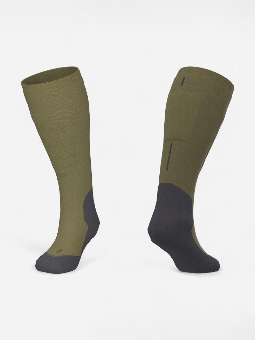 Decathlon Khaki Adults Warm and Comfortable Polyester Socks